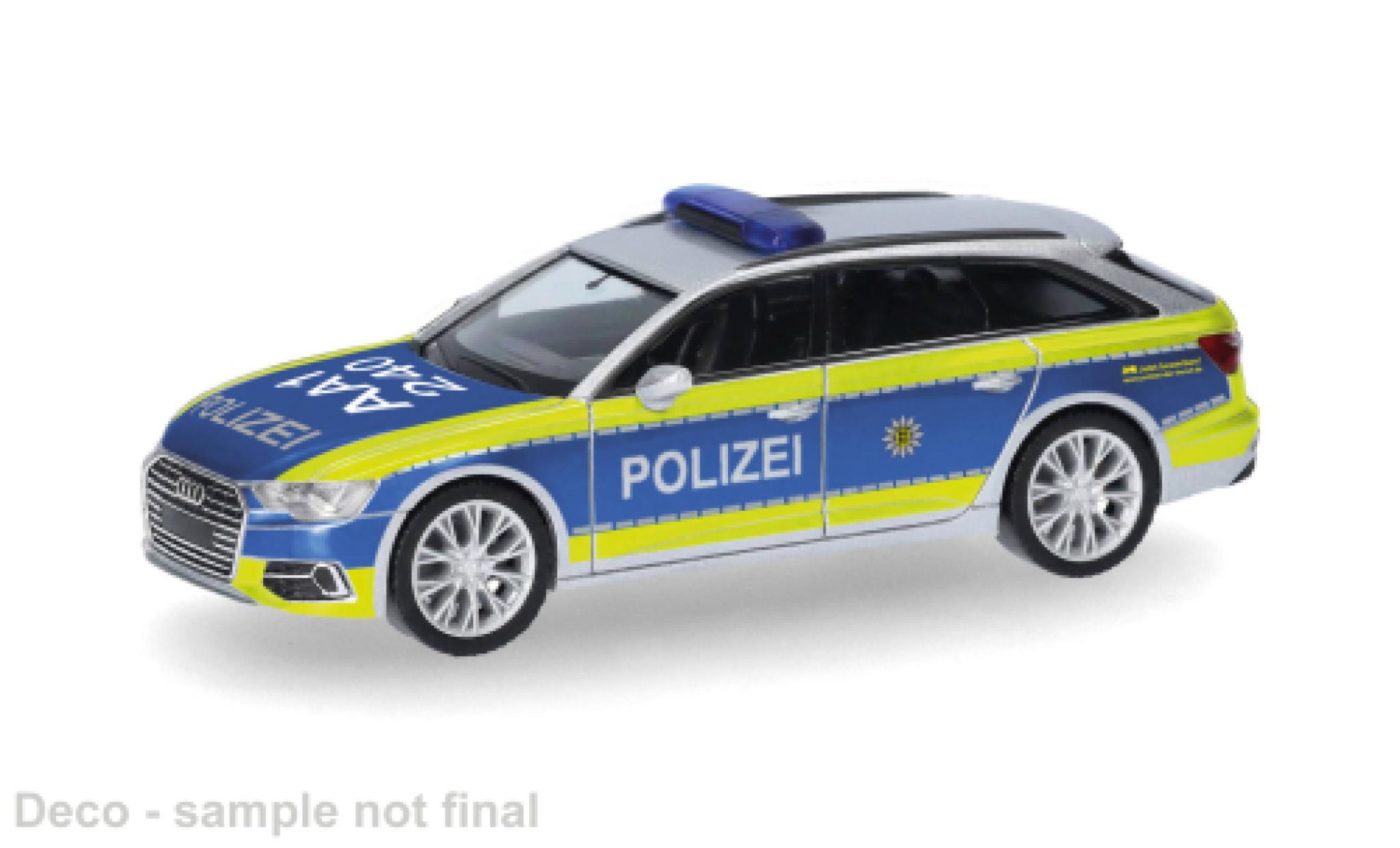 Audi A6 1/87 Herpa Avant Politie Baden-W&uuml;rttemberg 1:87 modelauto