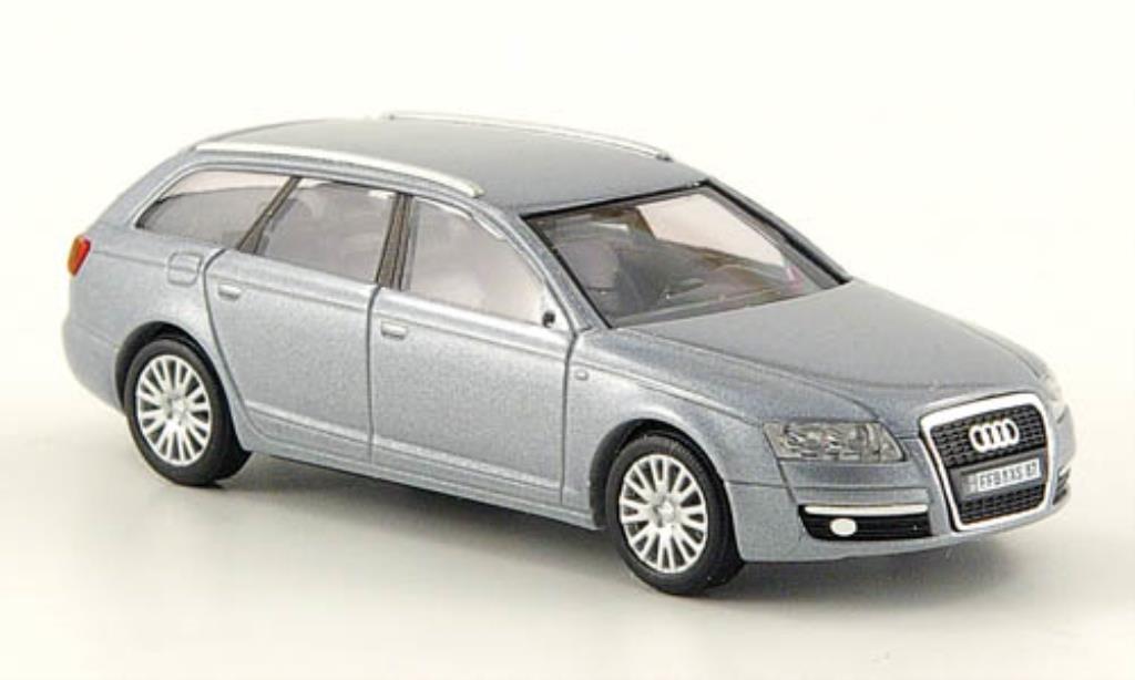 Audi A6 Avant 1/87 Busch Avant grijs CMD 2004 modelauto