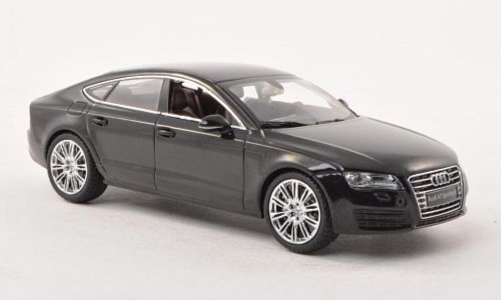 Audi A7 1/43 Kyosho Sportback zwart modelauto