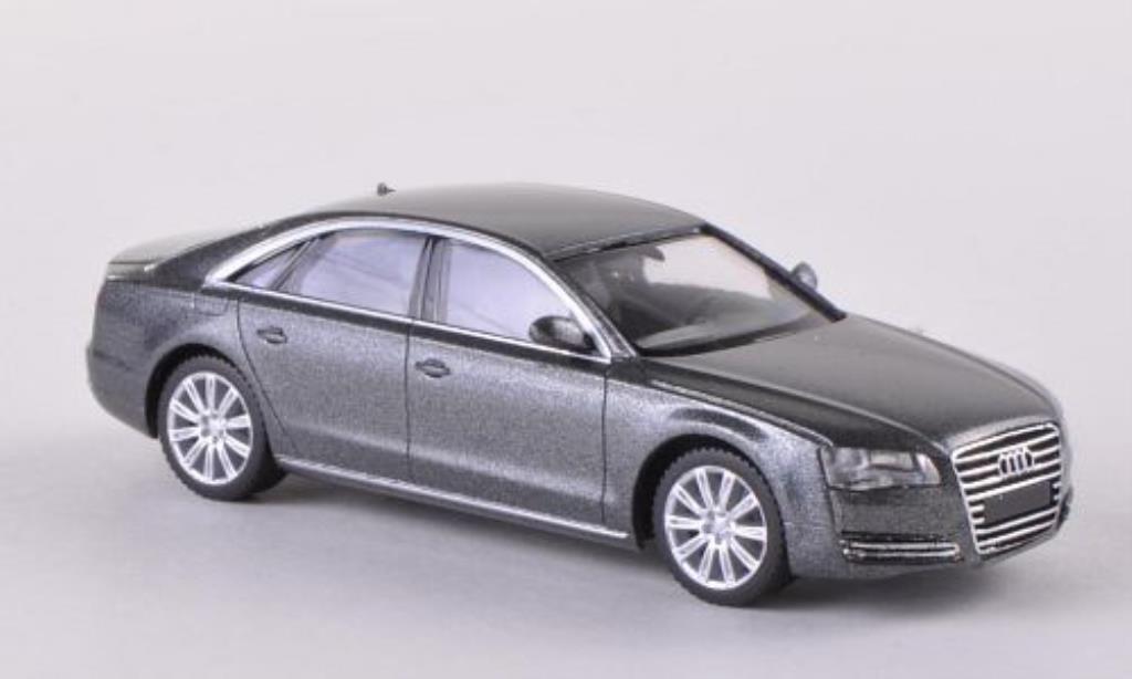 Audi A8 1/87 Herpa (D4) grijs 2012 modelauto