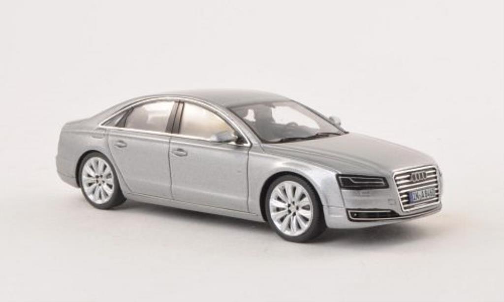Audi A8 1/43 Spark grijs 2014 modelauto