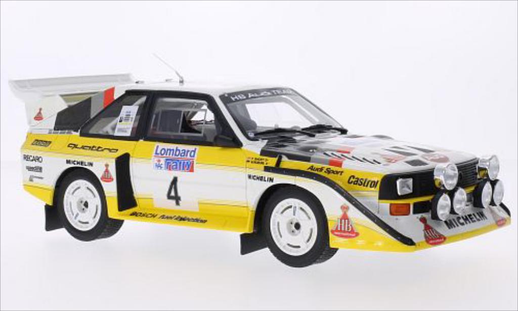 Audi Quattro 1/18 Ottomobile S1 No.4 HB Team HB Rallye RAC Lombard 1985 modelauto