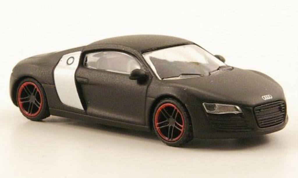 Audi R8 1/87 Schuco concept black matt-zwart modelauto