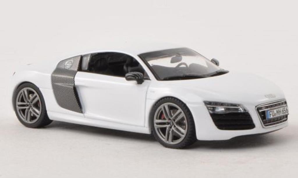 Audi R8 1/43 Schuco Coupe Facelift wit modelauto