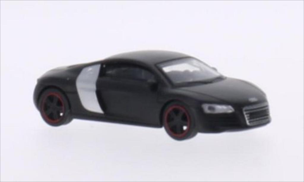 Audi R8 1/64 Schuco Coupe matt-zwart/grijs modelauto