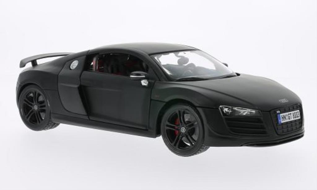 Audi R8 1/18 Maisto GT3 matt-zwart modelauto