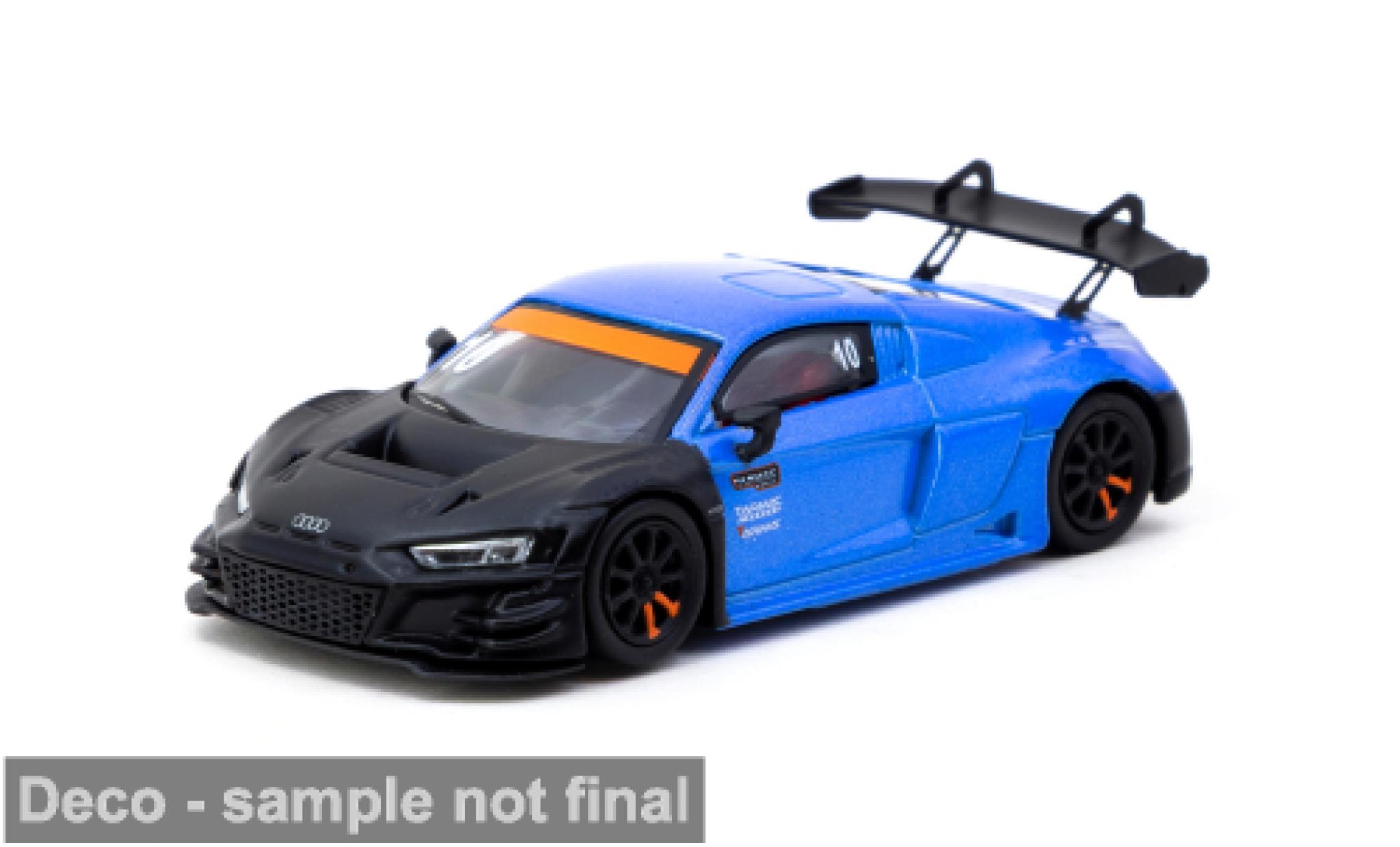 Audi R8 1/64 Tarmac Works LMS GT3 EVO II ( 10th Anniversary) blauw/zwart 1:64 modelauto