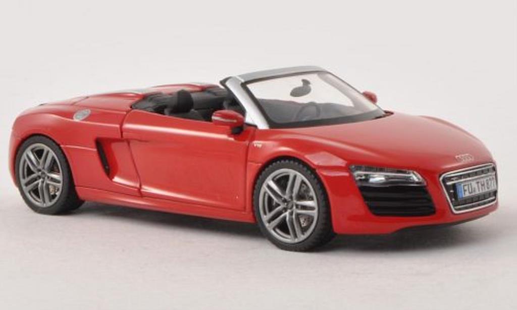 Audi R8 Spyder 1/43 Schuco Spyder Facelift rood modelauto