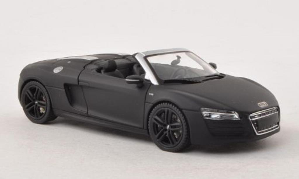 Audi R8 Spyder 1/43 Schuco Spyder matt-zwart modelauto