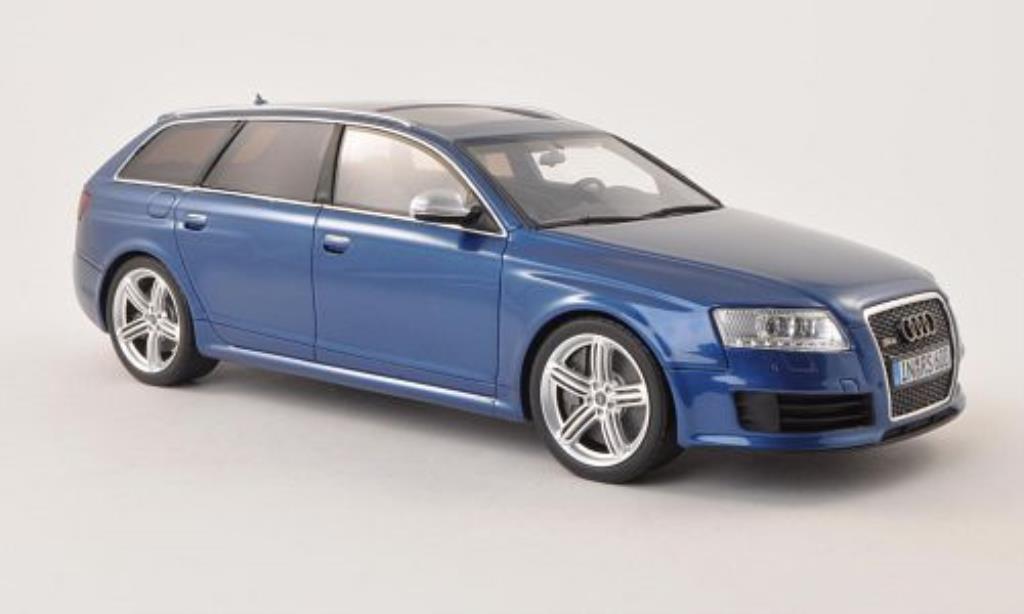 Audi RS6 1/18 Ottomobile (C6) Avant blauw 2008 modelauto