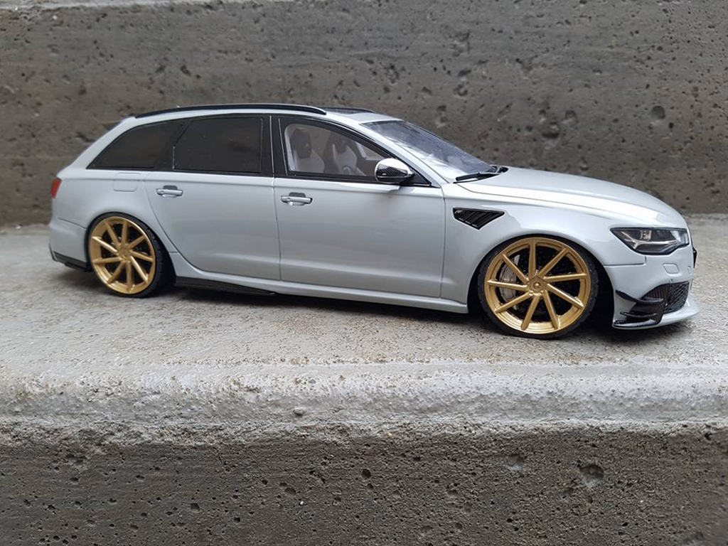 Audi RS6 r abt C6 Avant V10 TFSI grijs 1/18 GT Spirit