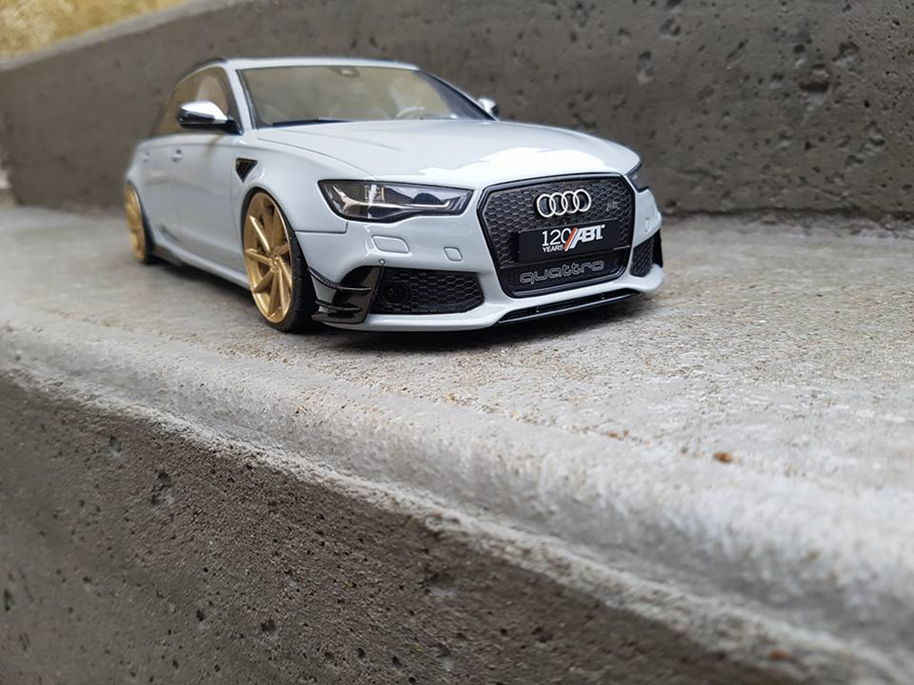 Audi RS6 r abt C6 Avant V10 TFSI grijs 1/18 GT Spirit