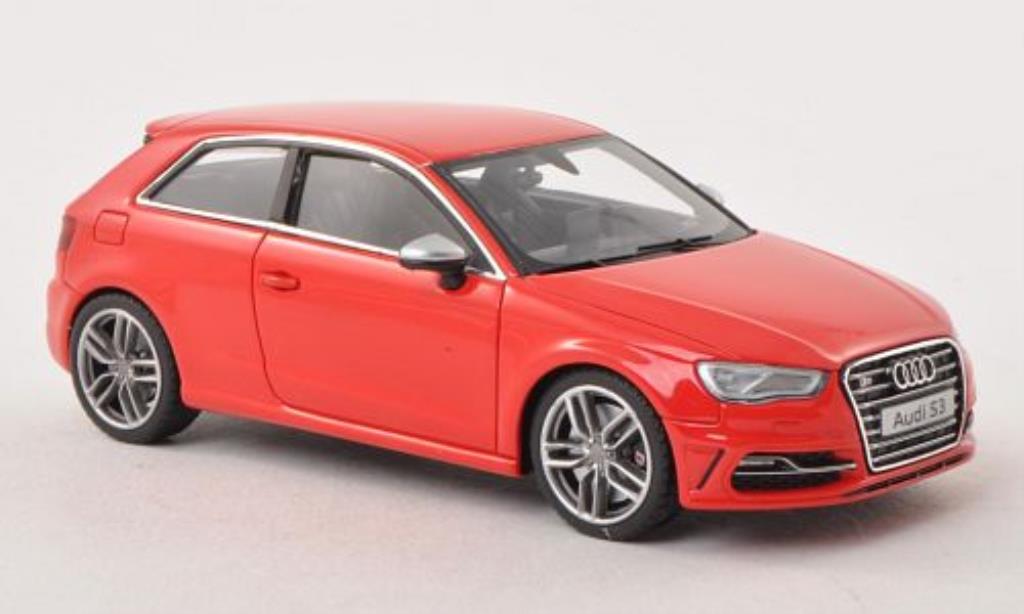 Audi S3 1/43 Minichamps rood 2013 modelauto