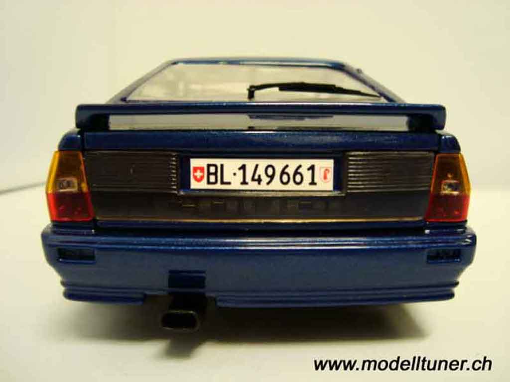 Audi Quattro coupe blauw jantes bbs bords larges 1/18 Sun Star