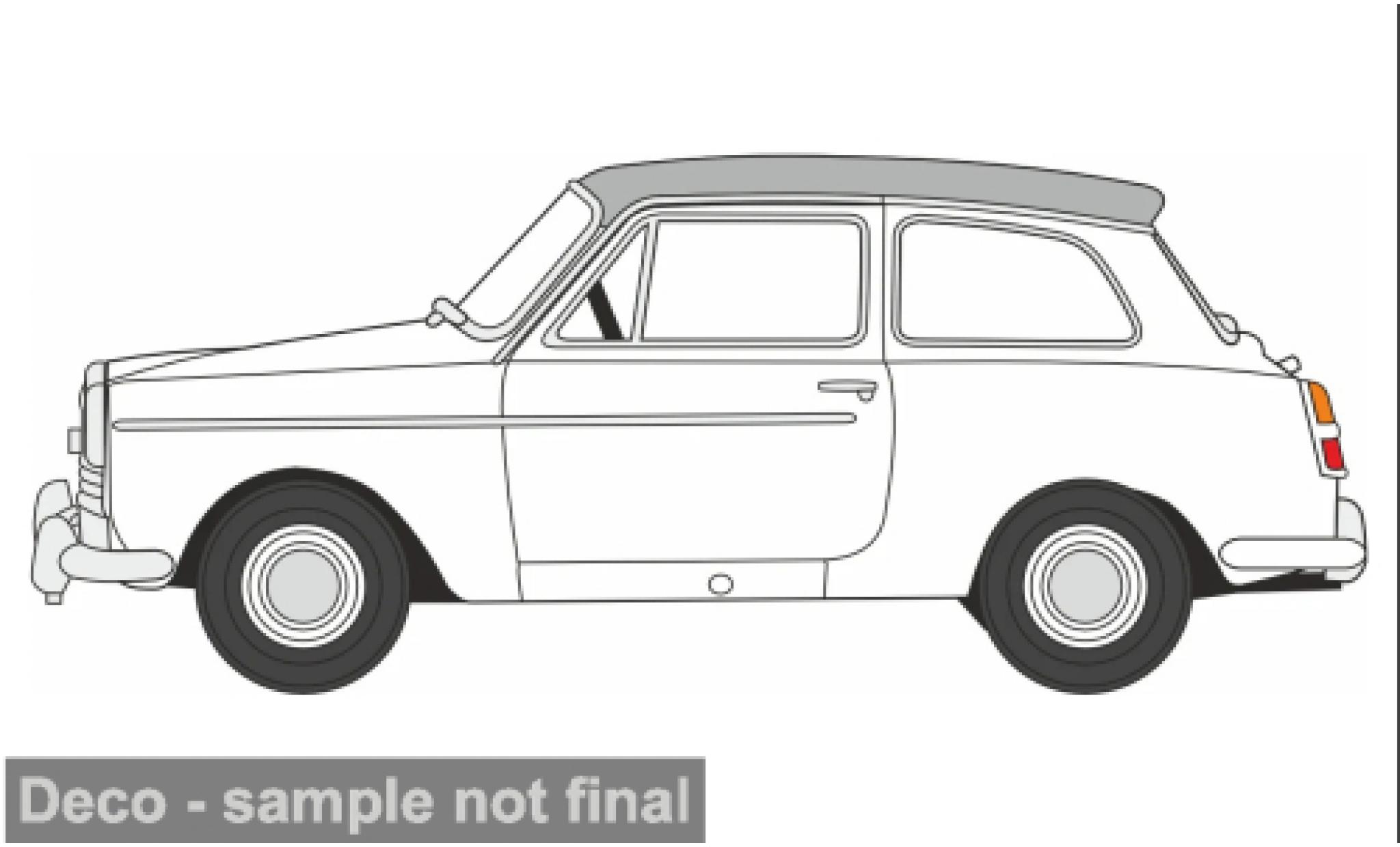 Austin A40 1/76 Oxford MkII wit/grijs 1:76 modelauto