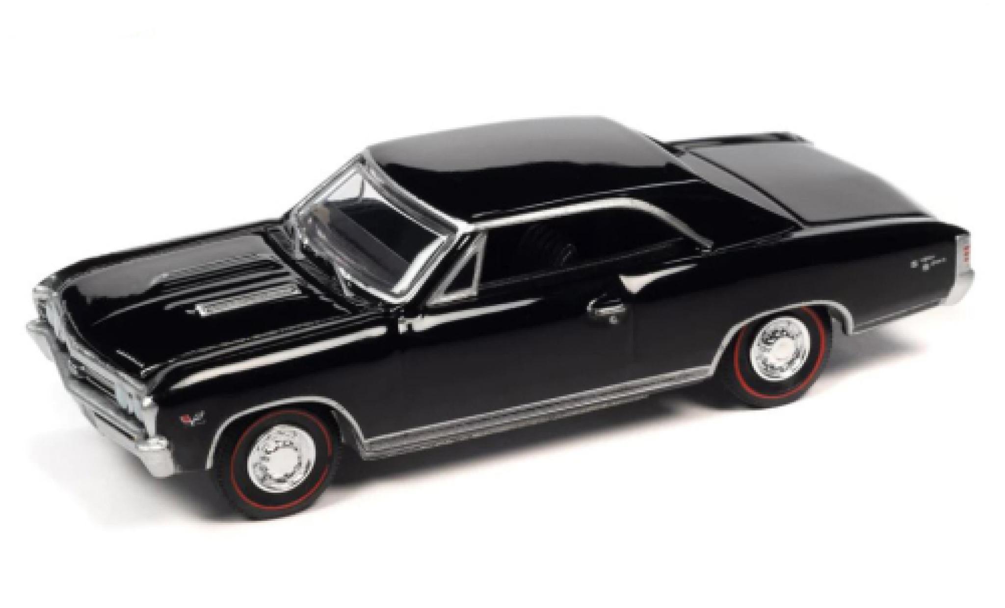 Chevrolet Chevelle 1/64 Auto World SS 396 zwart 1967 modelauto