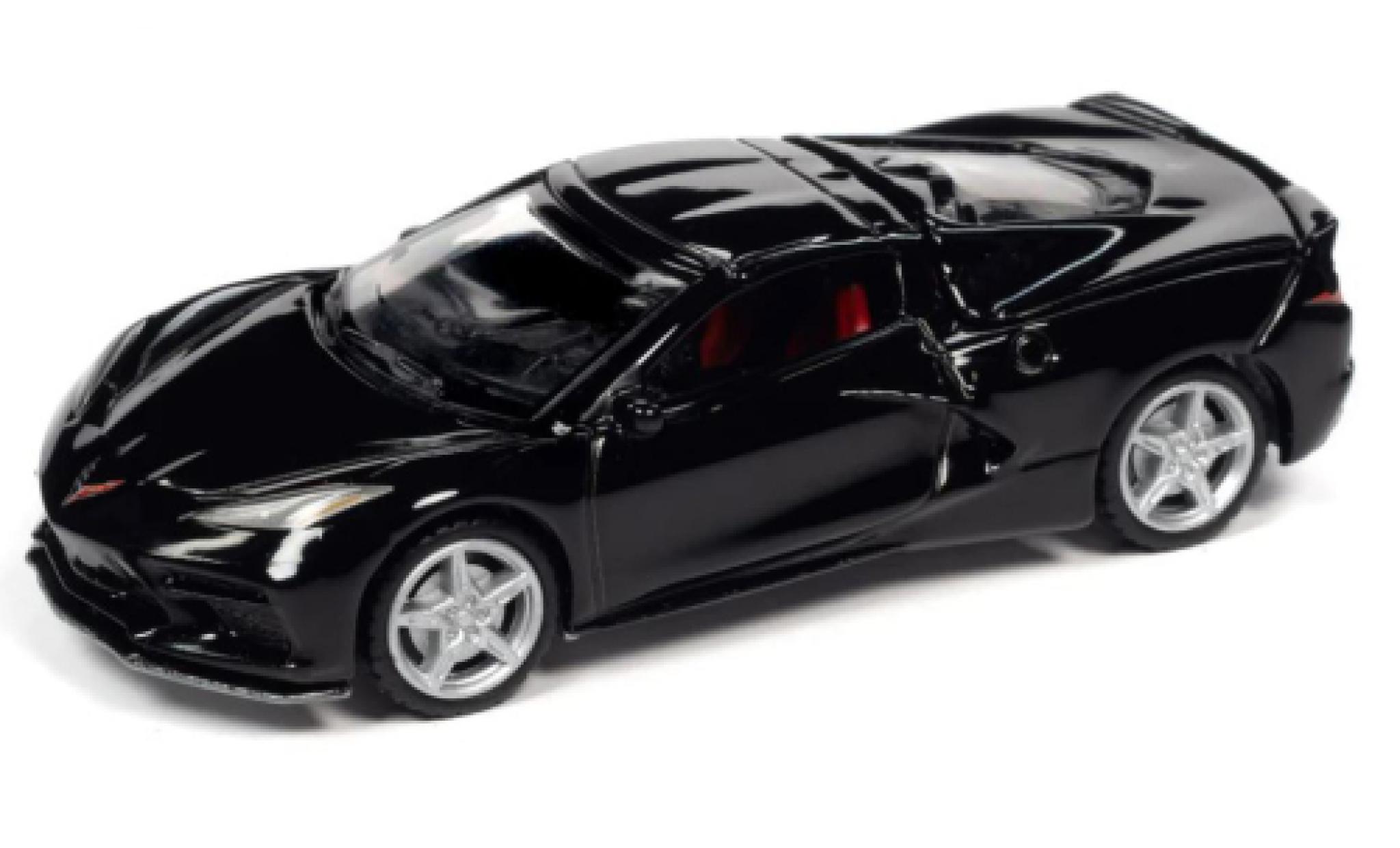 Chevrolet Corvette 1/64 Auto World (C8) Stingray zwart 2020 modelauto