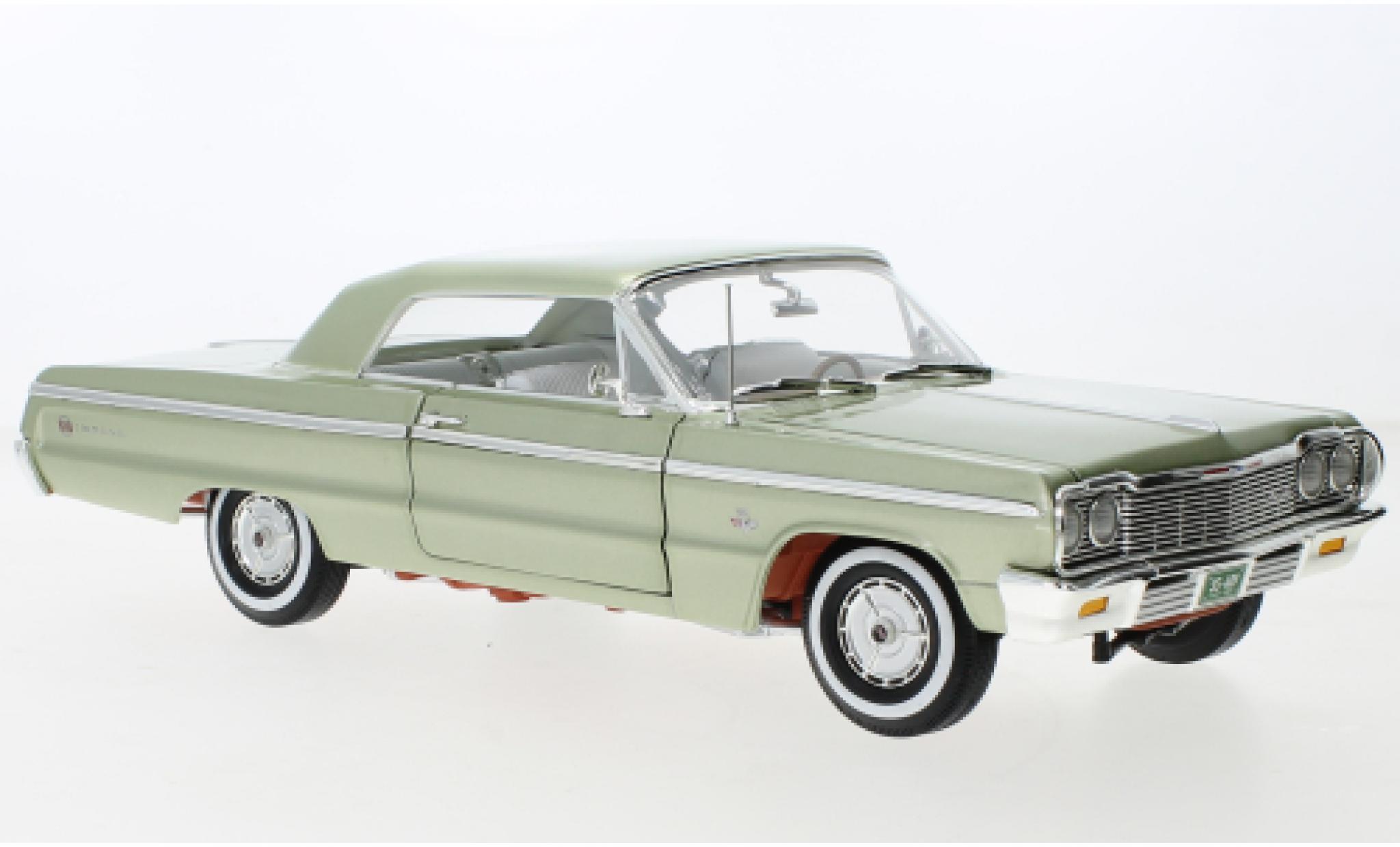 Chevrolet Impala 1/18 Auto World SS 409 metallic groen 1964 modelauto