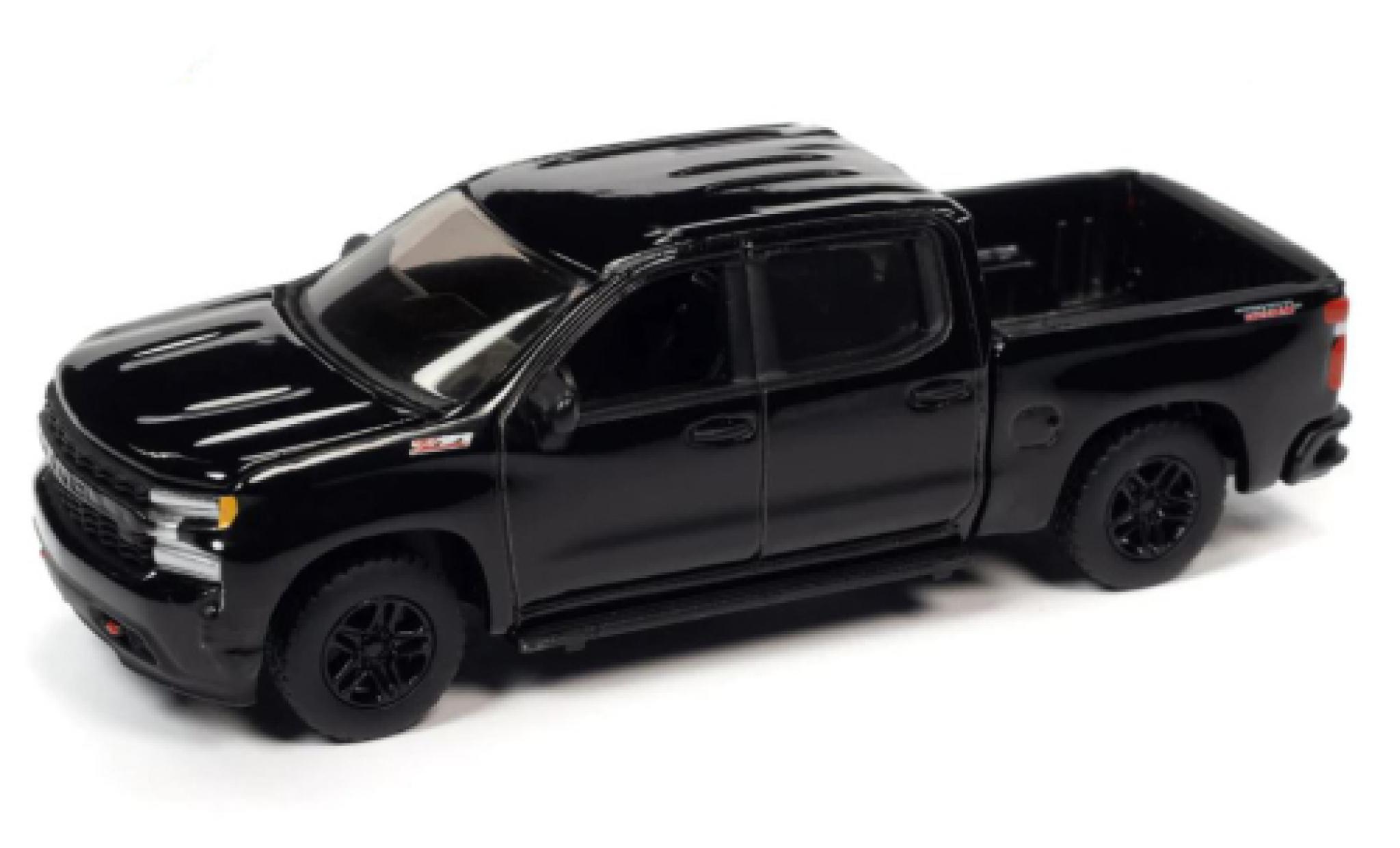 Chevrolet Silverado 1/64 Auto World ZL1 LT Trail Boss zwart 2020 modelauto