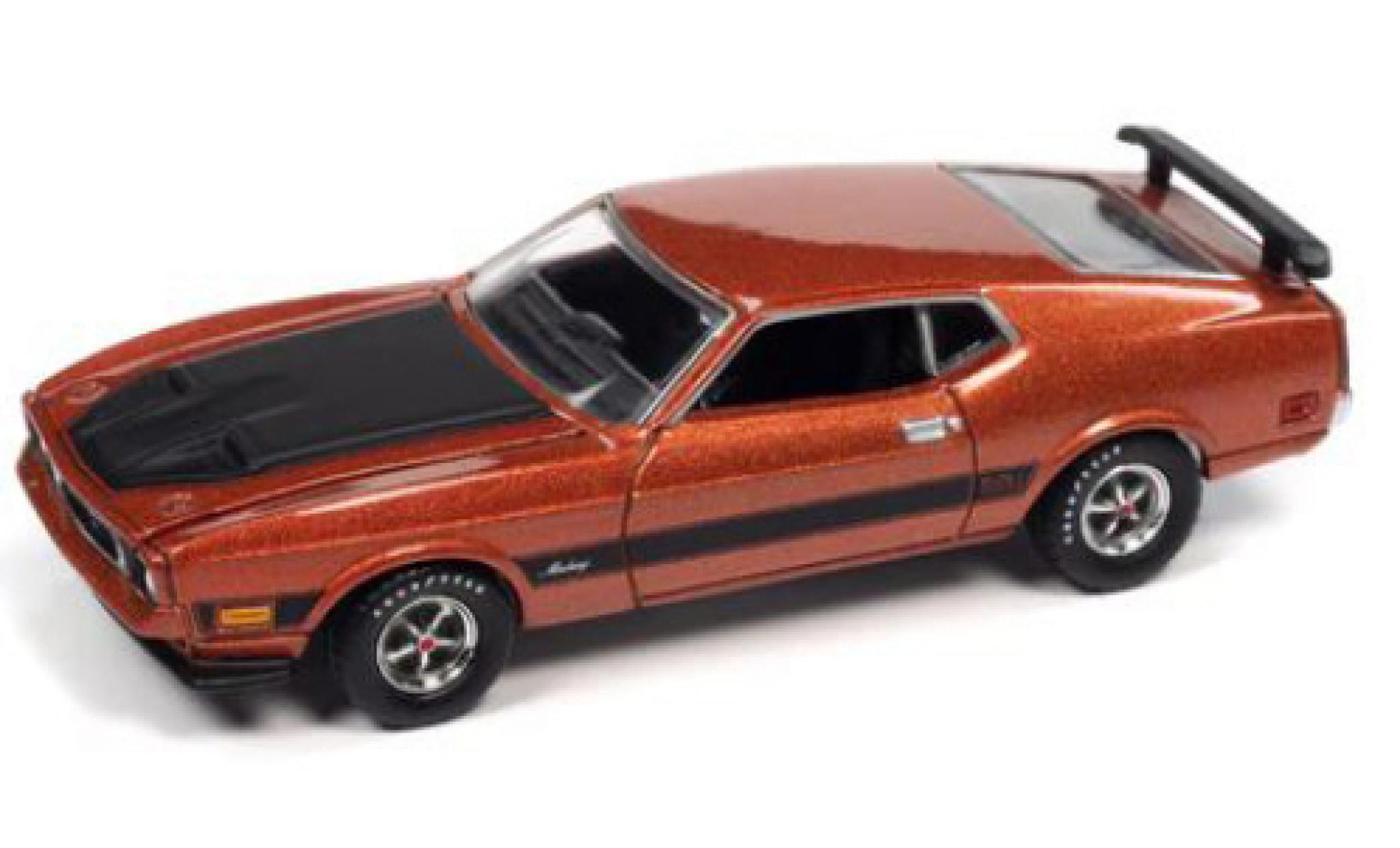 Ford Mustang 1/64 Auto World Mach 1 le cuivre 1973 modelauto