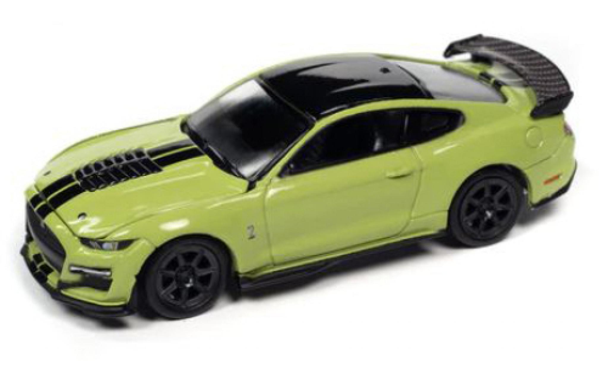 Shelby GT 500 1/64 Auto World Ford Mustang Track Pack la chaux/zwart 2020 modelauto