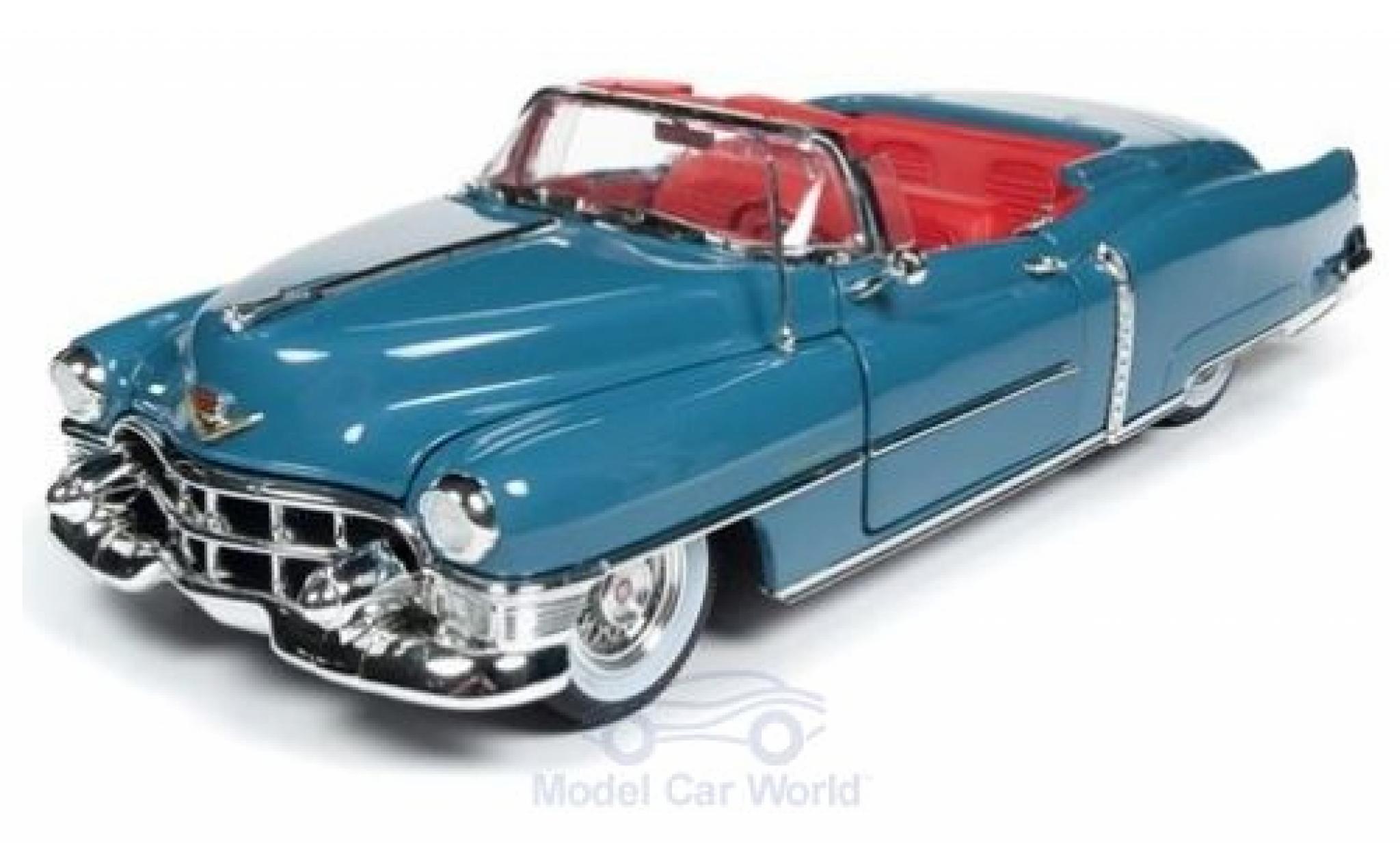 Cadillac Eldorado 1/18 Auto World Cabriolet blauw 1953 modelauto
