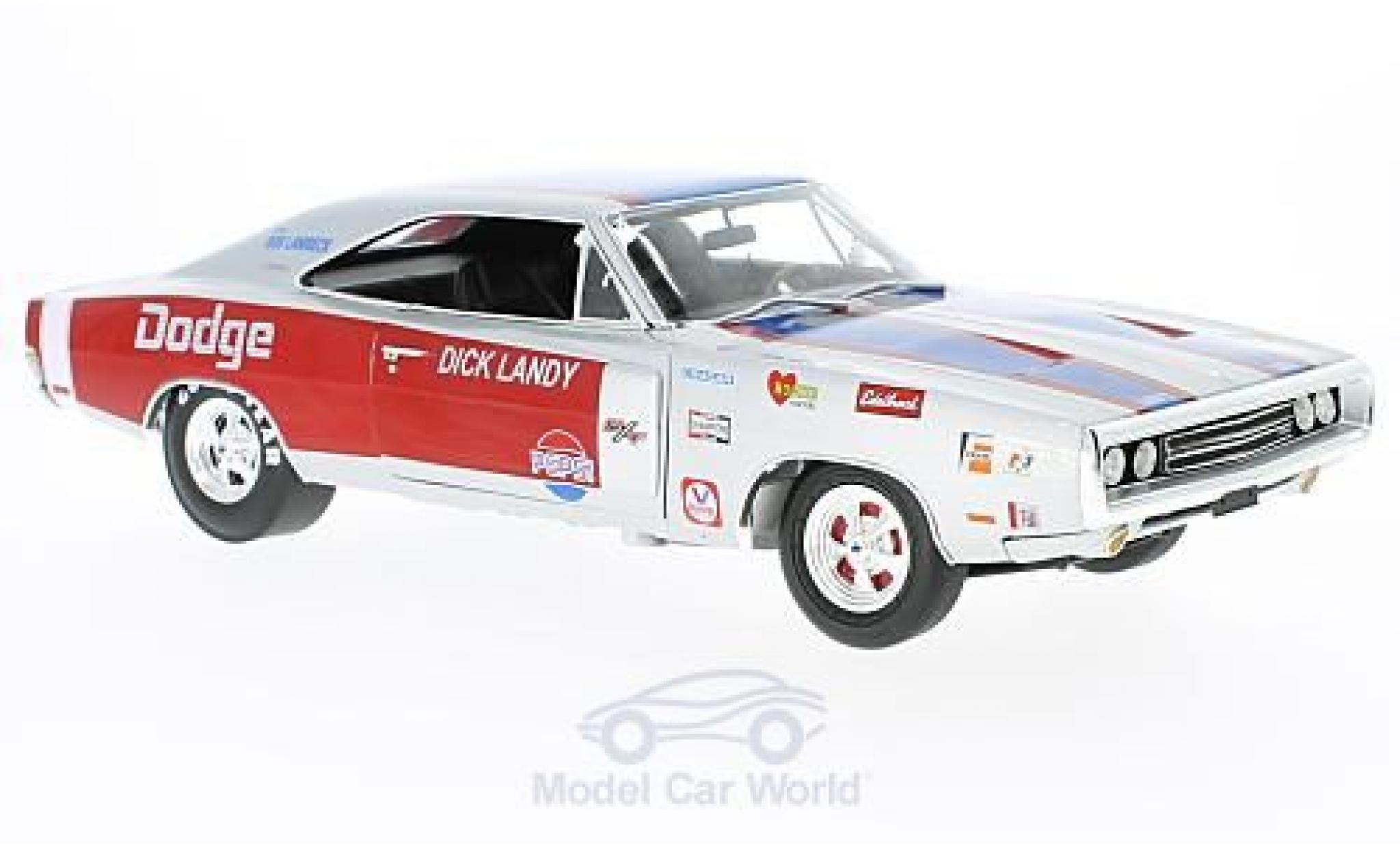 Dodge Charger 1/18 Auto World R/T 1970 D.Landry ohne Vitrine modelauto