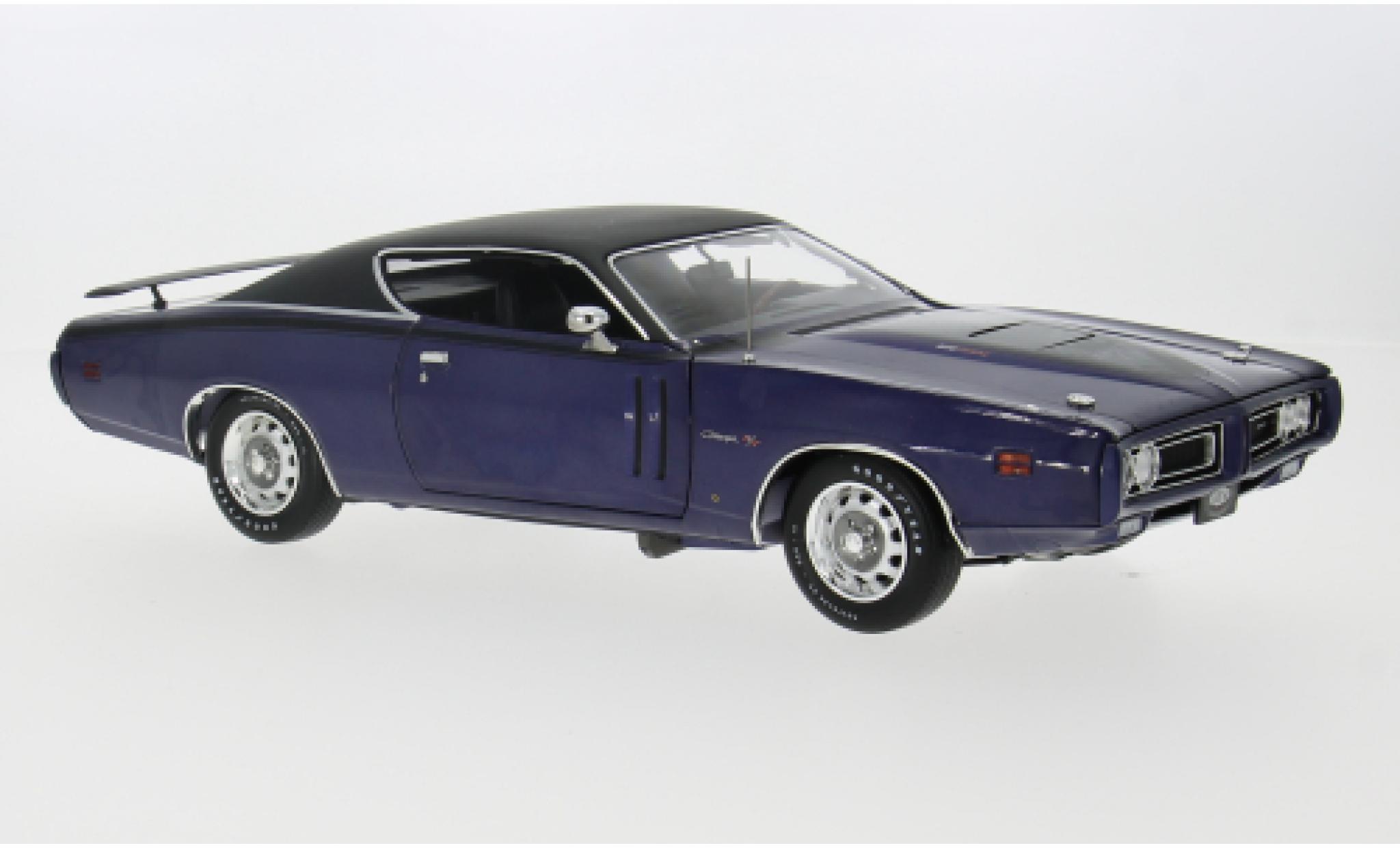 Dodge Charger 1/18 Auto World R/T metallic paars 1971 1:18 modelauto