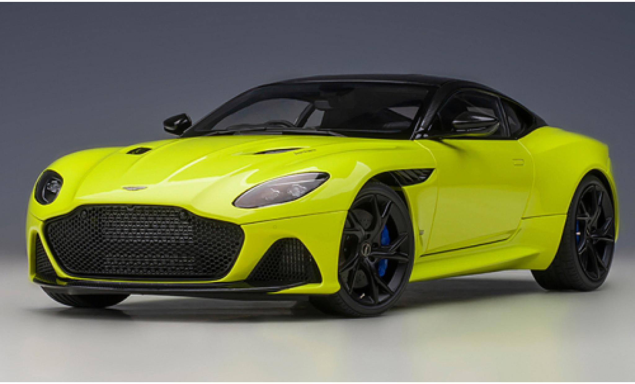 Aston Martin DBS 1/18 AUTOart Superleggera groen/zwart 2019 modelauto