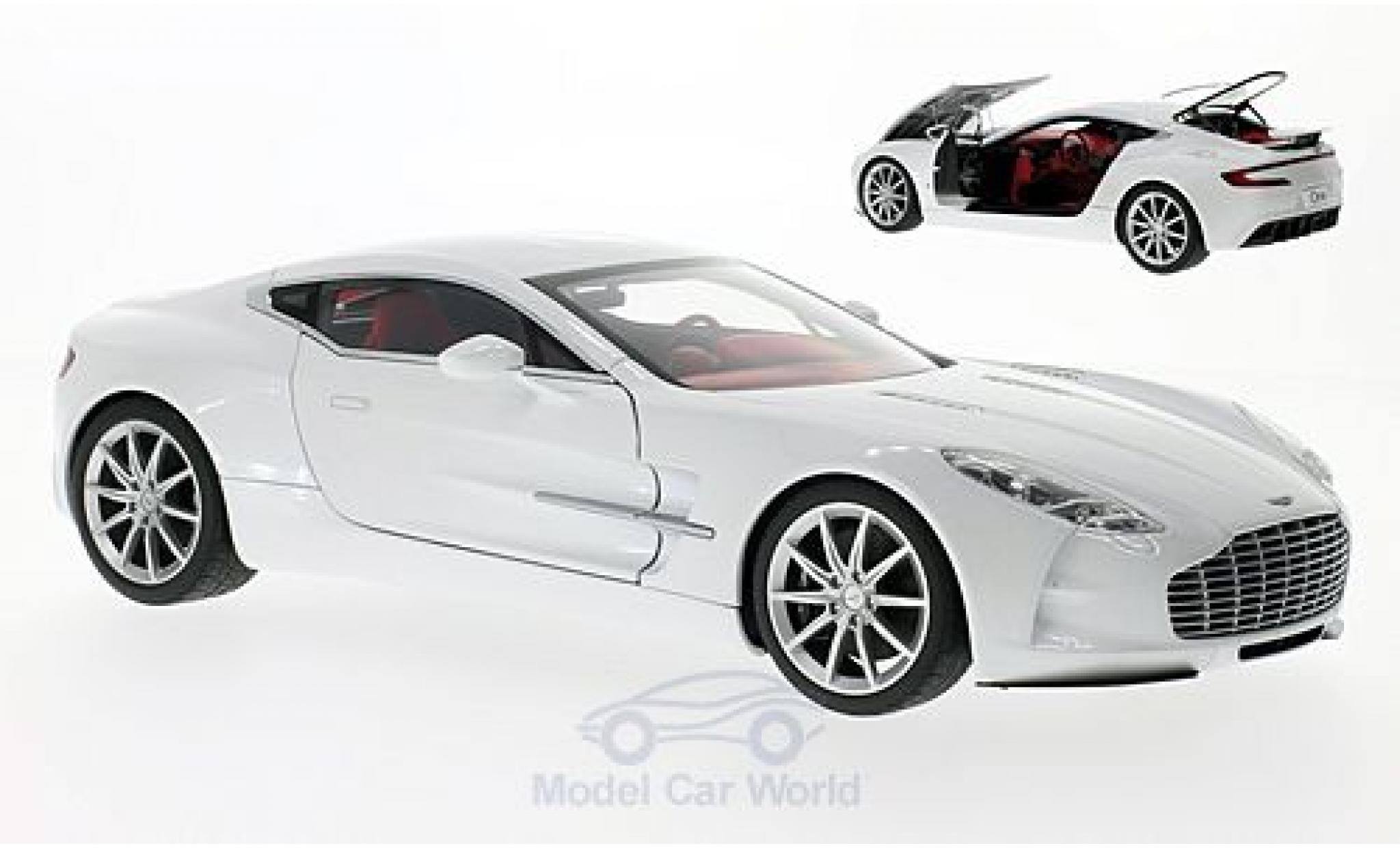 Aston Martin One 1/18 AUTOart ONE-77 metallic wit 2009 modelauto