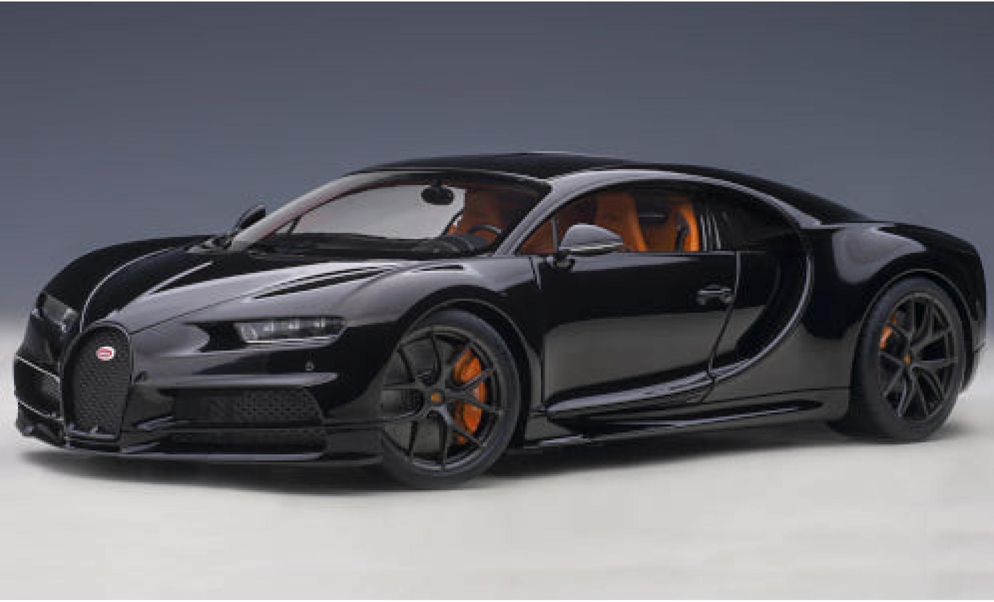 Bugatti Chiron 1/18 AUTOart Sport zwart 2019 modelauto