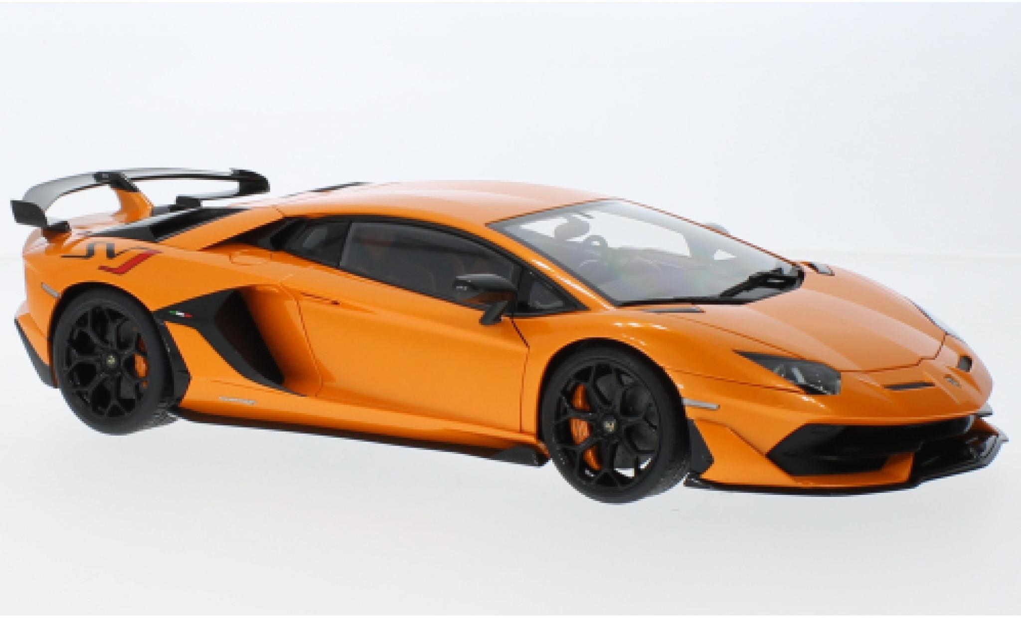Lamborghini Aventador 1/18 AUTOart SVJ metallic oranje 2019 modelauto