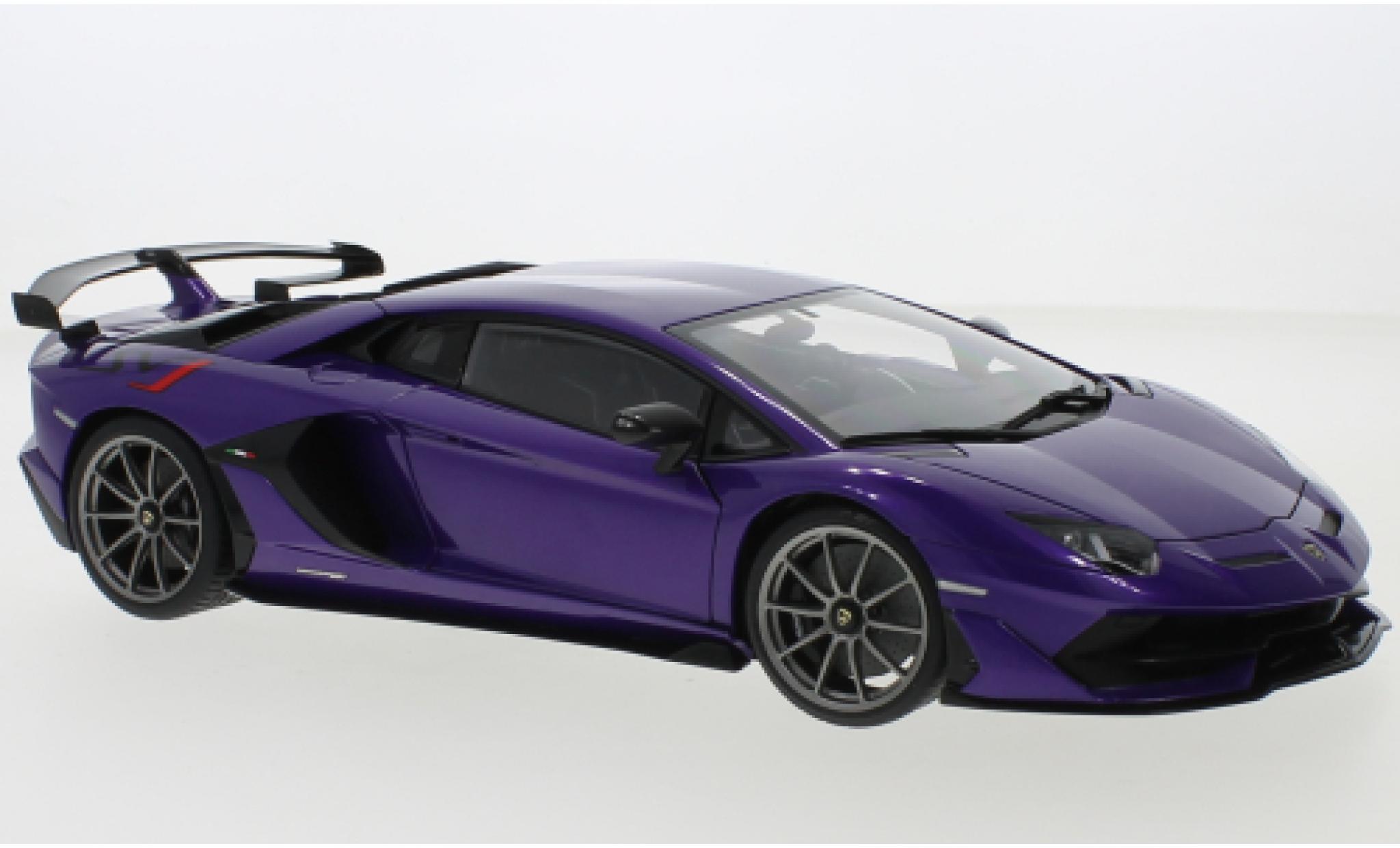 Lamborghini Aventador 1/18 AUTOart SVJ metallic paarsee 2019 modelauto