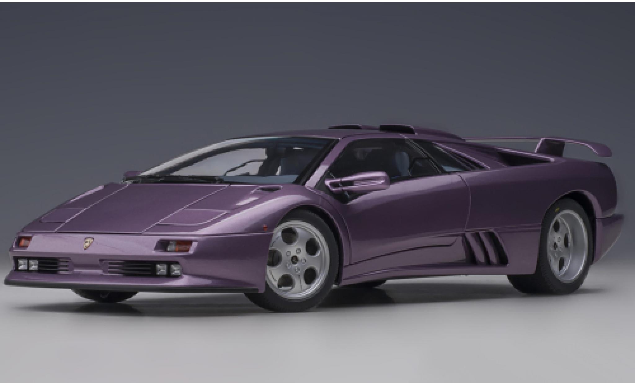 Lamborghini Diablo 1/18 AUTOart SE30 Jota metallic paarsee modelauto
