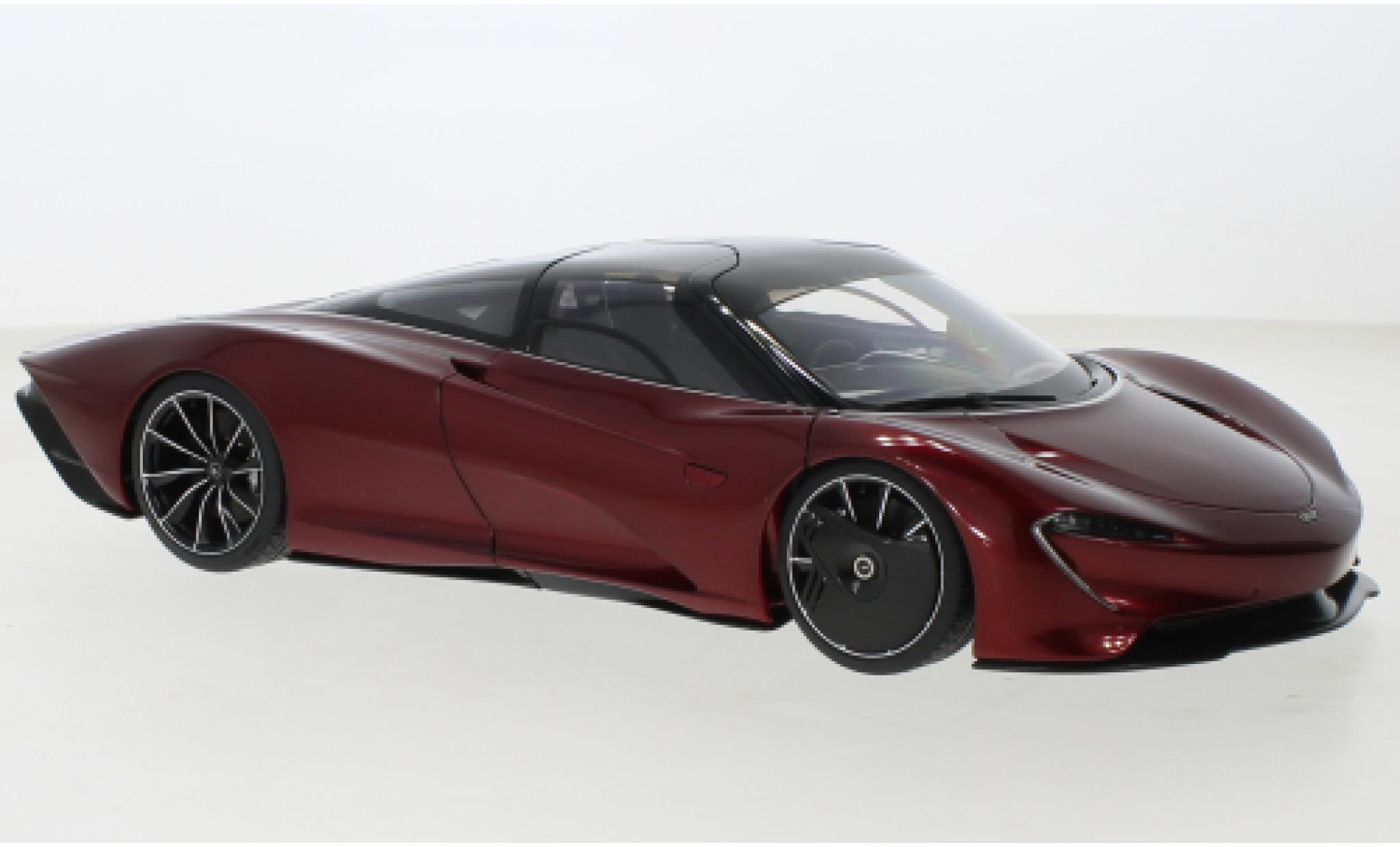 McLaren Speedtail 1/18 AUTOart SpeedTail metallic rood fonc&eacute;/zwart 2020 modelauto