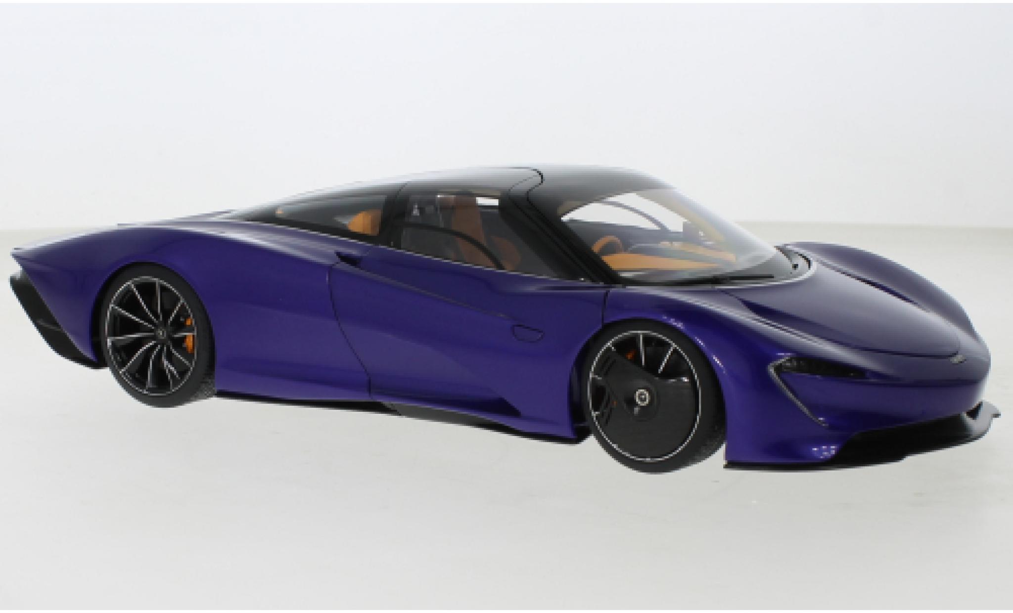 McLaren Speedtail 1/18 AUTOart SpeedTail paarsee/zwart 2020 modelauto