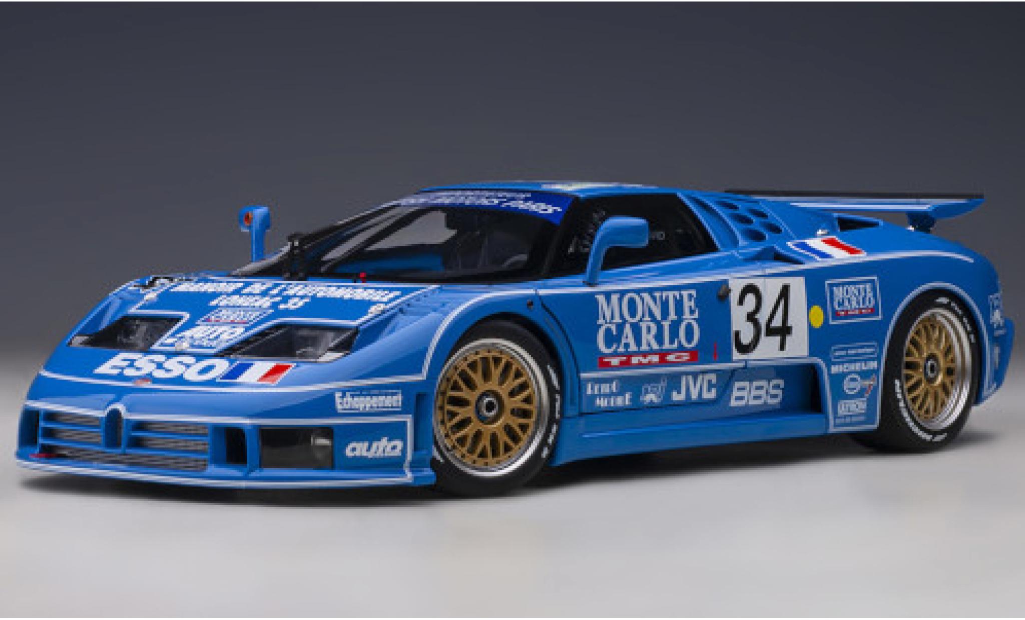 Bugatti EB110 1/18 AUTOart EB 110 LM No.34 24h Le Mans 1994 A.Cudini/E.Helary/J.-C.Boullion modelauto
