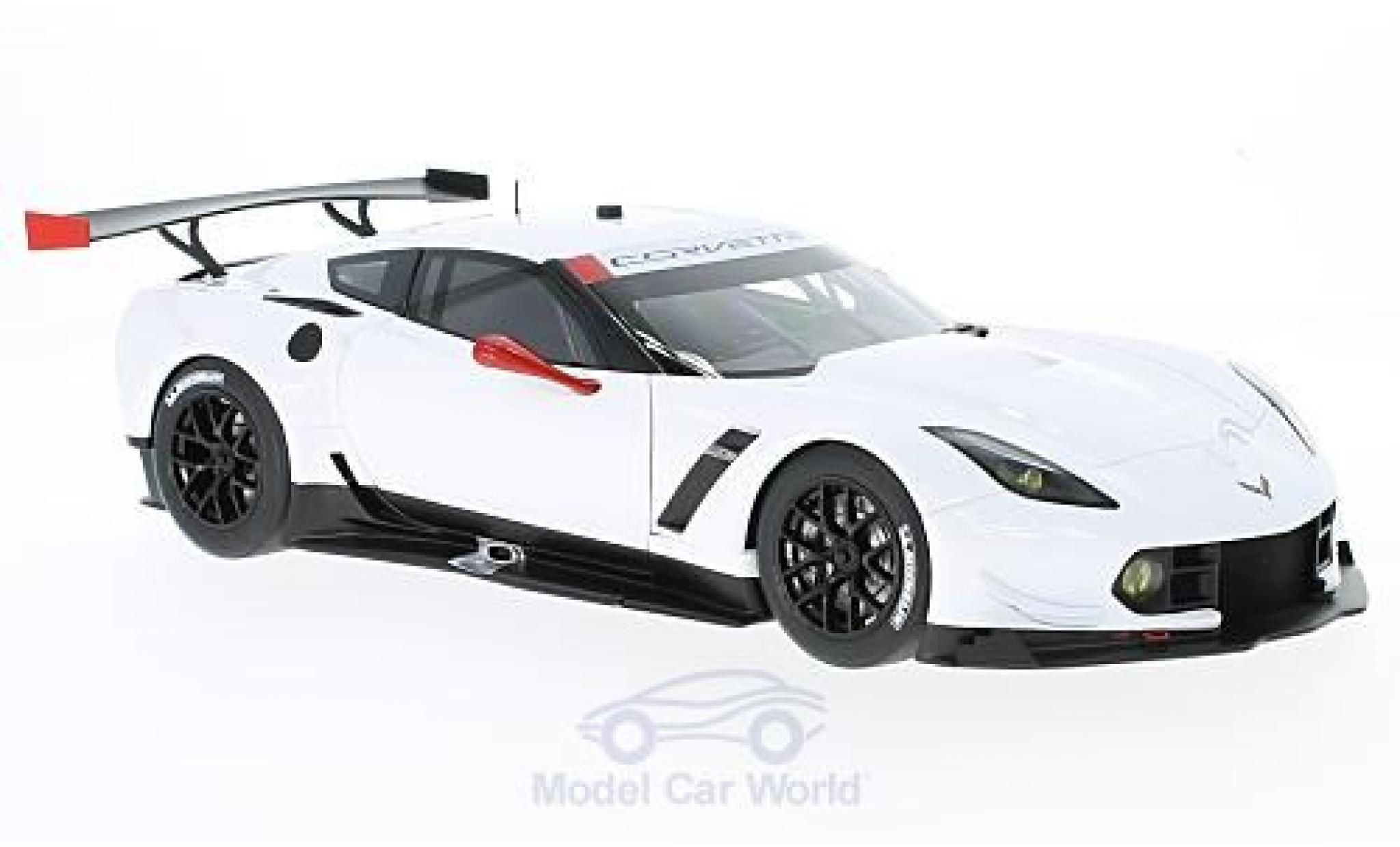 Chevrolet Corvette C7 1/18 AUTOart C7.R wit 2016 Plain Body Version modelauto