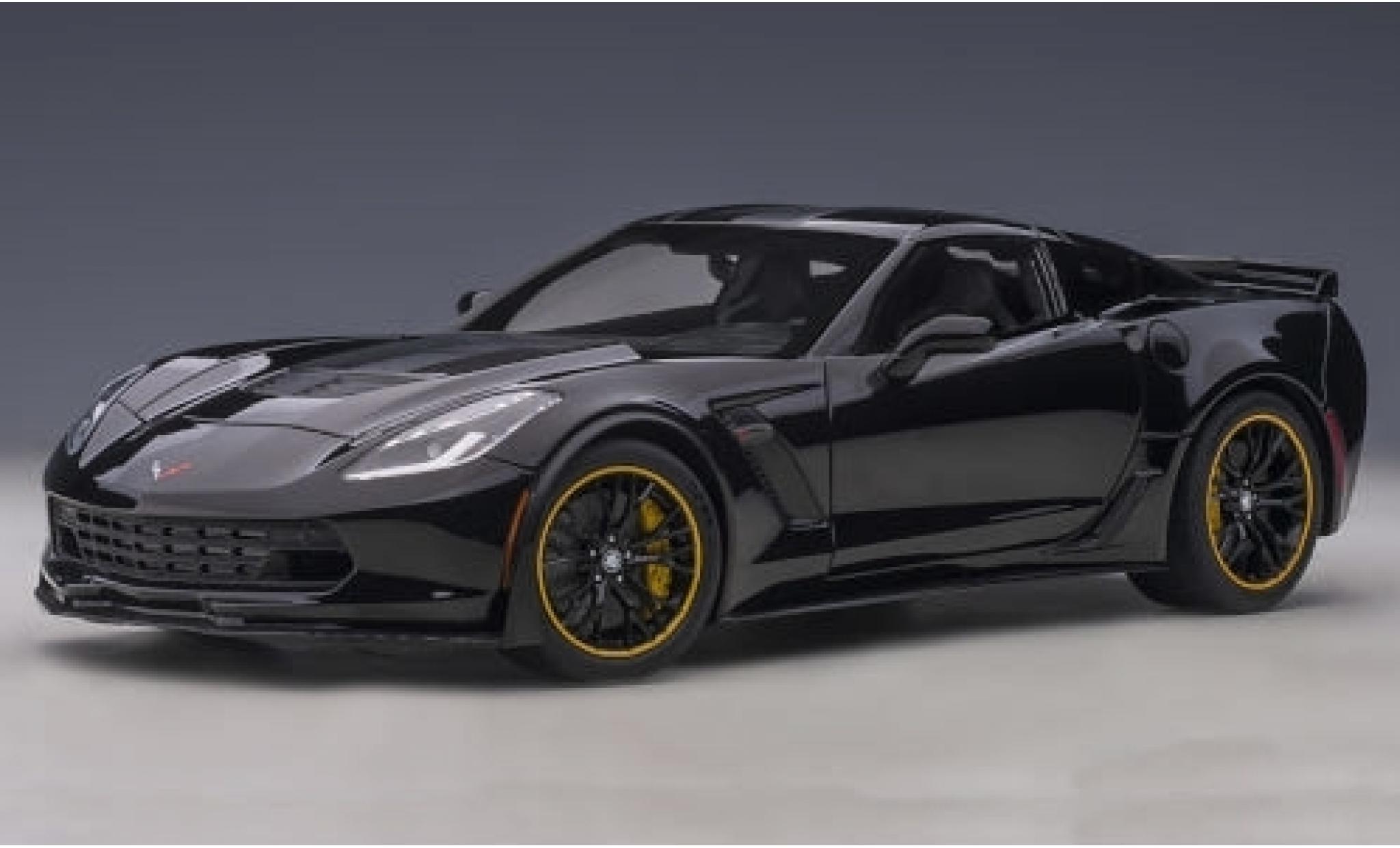 Chevrolet Corvette 1/18 AUTOart (C7) Z06 C7R Edition zwart/matt-zwart 2015 modelauto