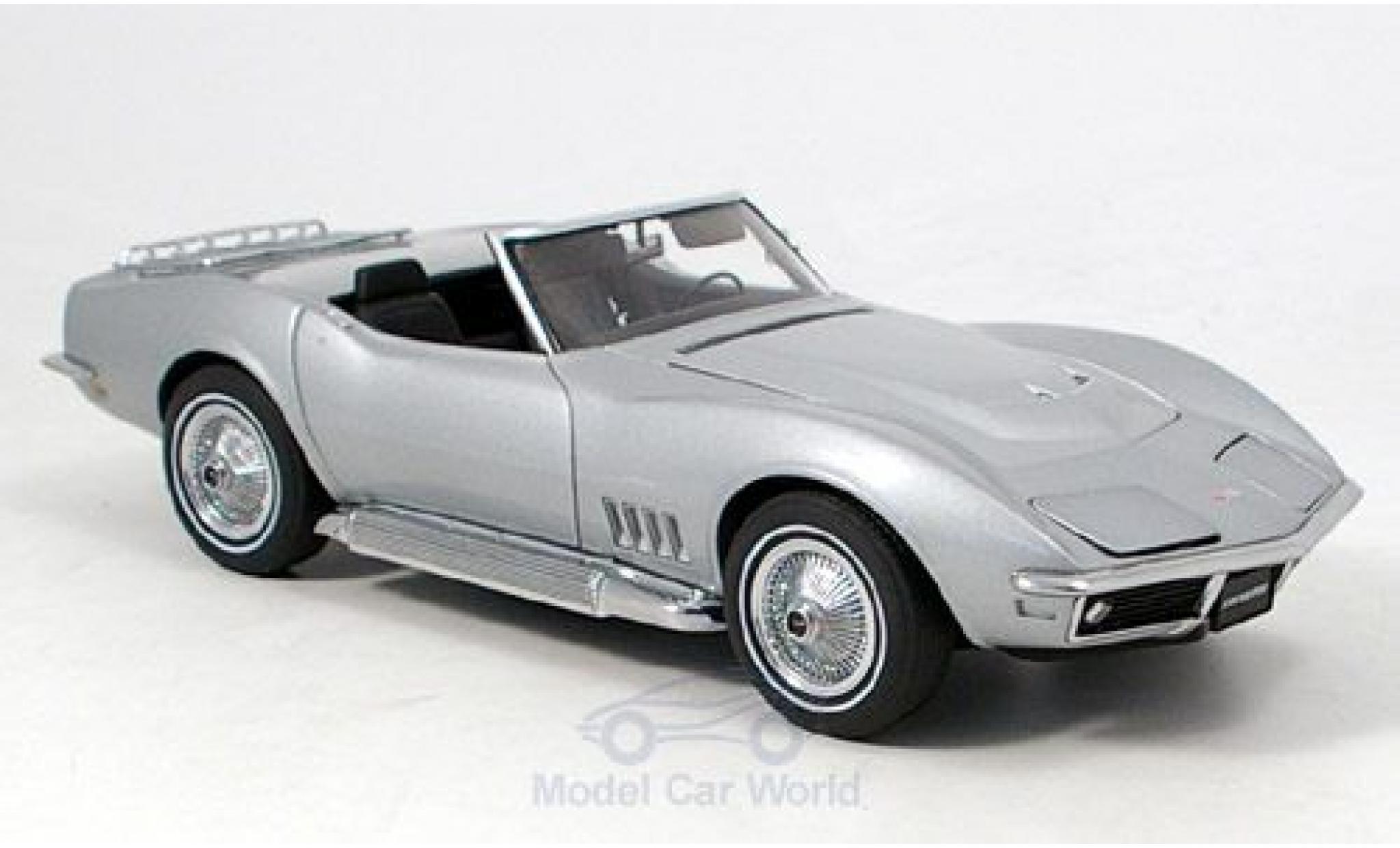 Chevrolet Corvette 1/18 AUTOart grijs 1969 modelauto