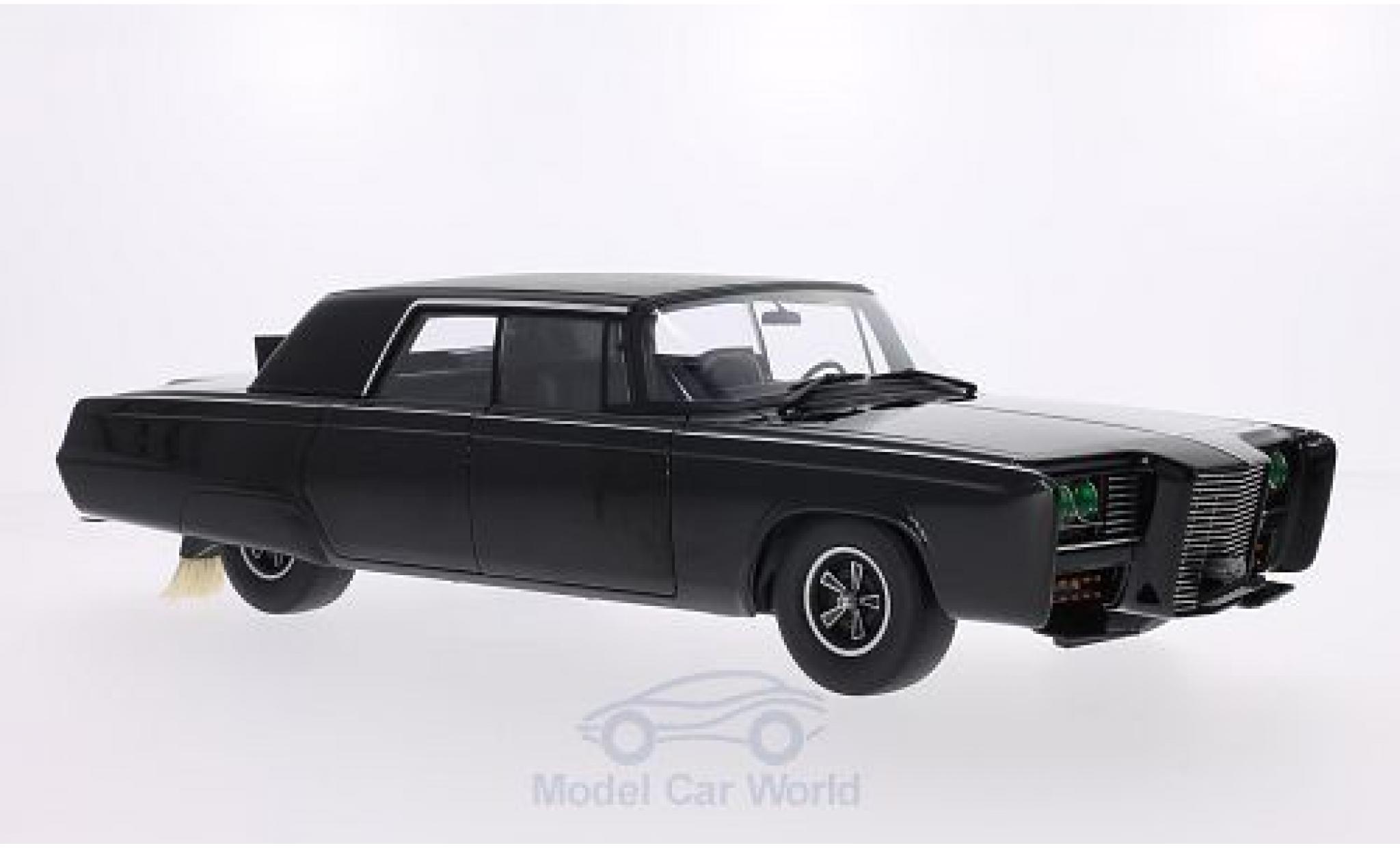 Chrysler Imperial 1/18 AUTOart Black Beauty zwart 1966 TV-Serie - Green Hornet modelauto