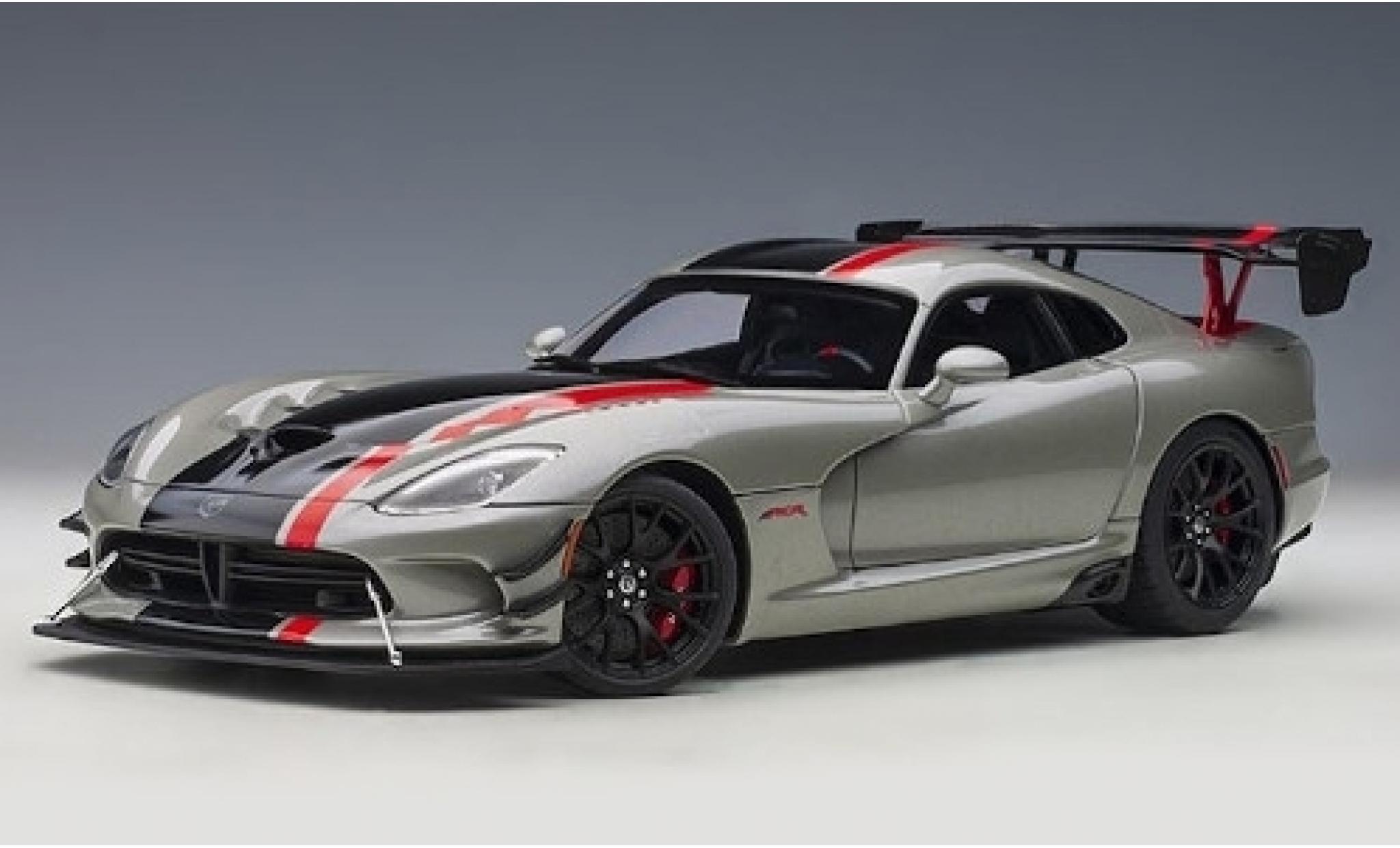 Dodge Viper 1/18 AUTOart ACR metallic grijs/Dekor 2017 modelauto