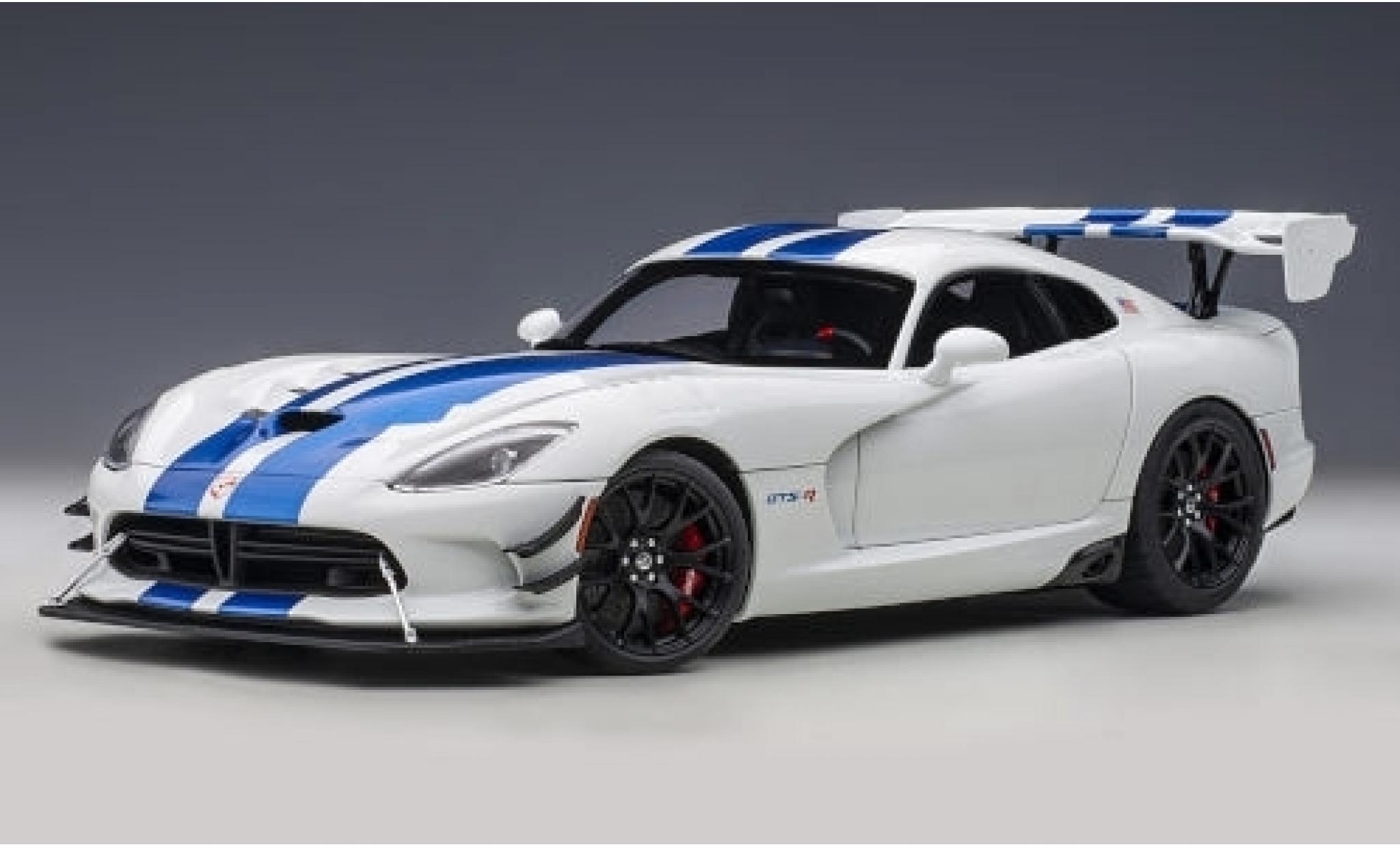Dodge Viper 1/18 AUTOart GTS-R Commemorative Edition ACR wit/metallic blauw 2017 modelauto