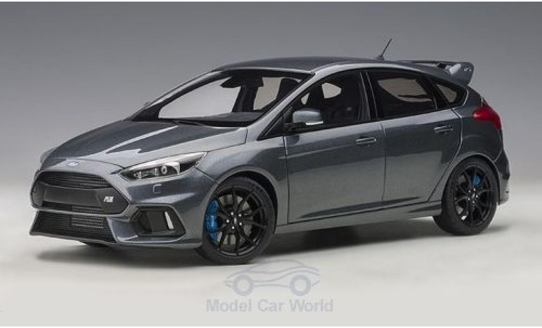Ford Focus 1/18 AUTOart MKIII RS metallic grijs 2016 modelauto