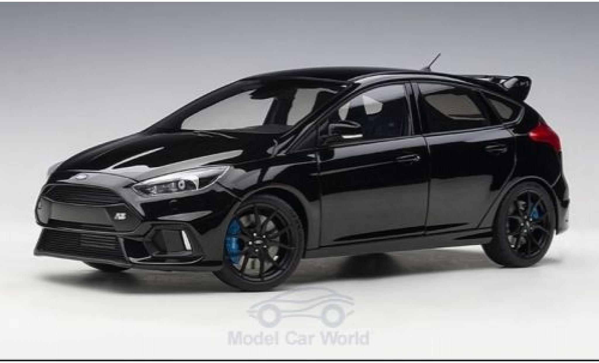 Ford Focus 1/18 AUTOart MKIII RS zwart 2016 modelauto