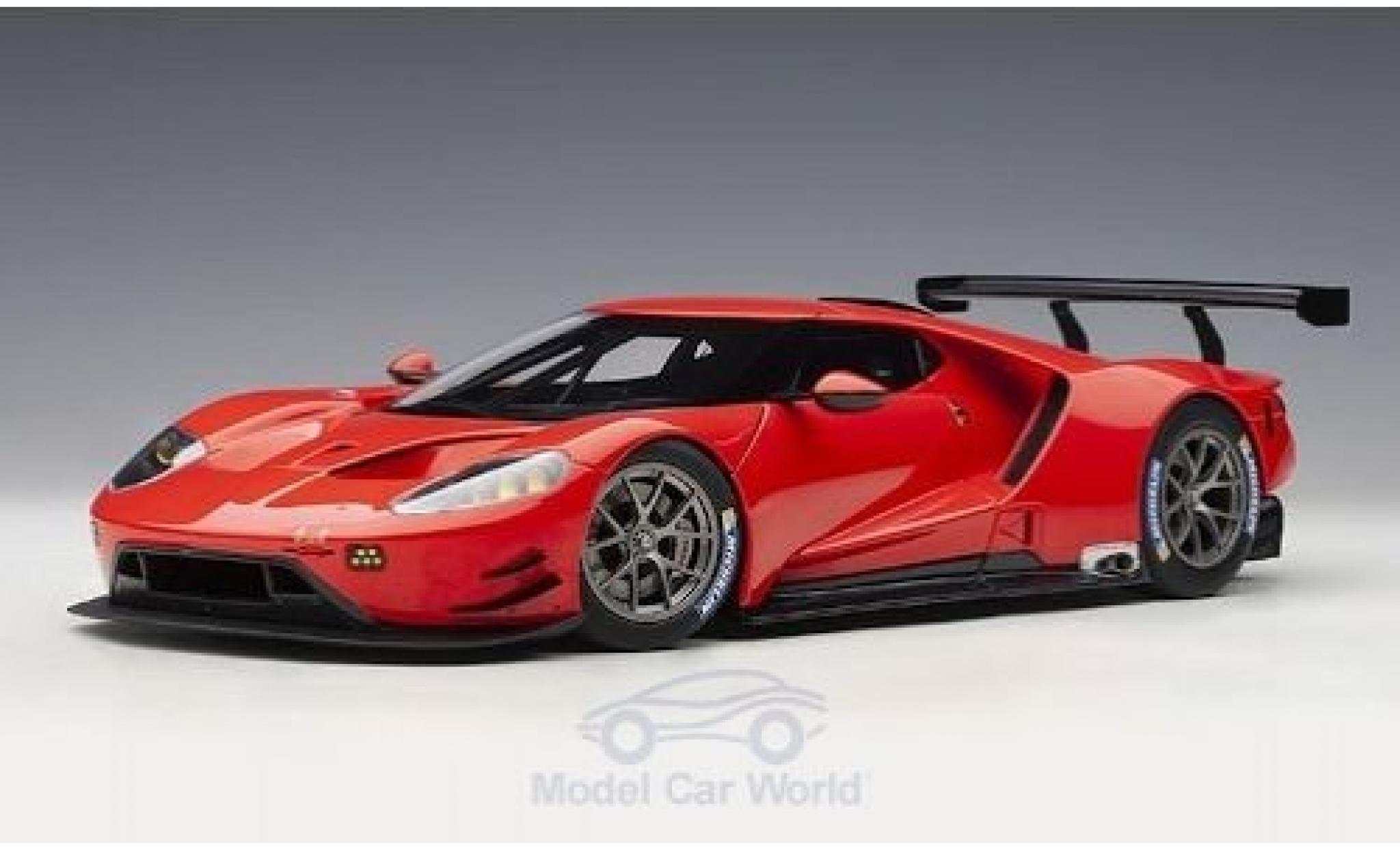 Ford GT 1/18 AUTOart rood 2016 Plain Body Version modelauto