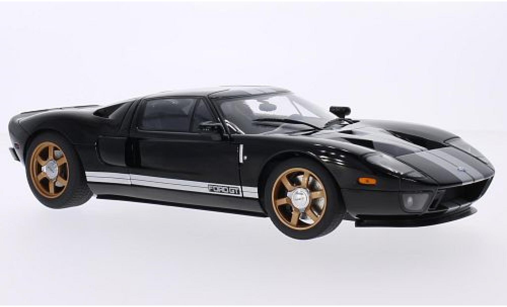 Ford GT 1/18 AUTOart zwart/wit 2004 modelauto