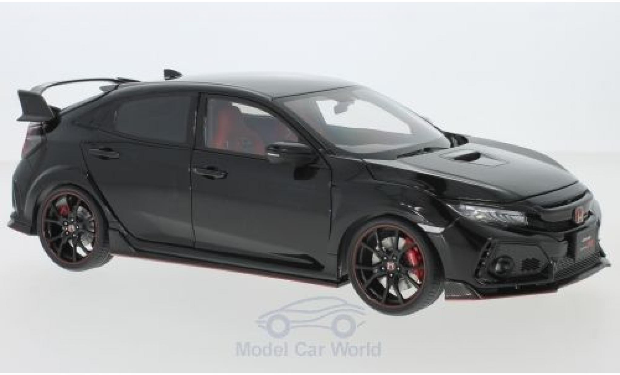 Honda Civic 1/18 AUTOart Type R (FK8) metallic zwart RHD 2017 modelauto