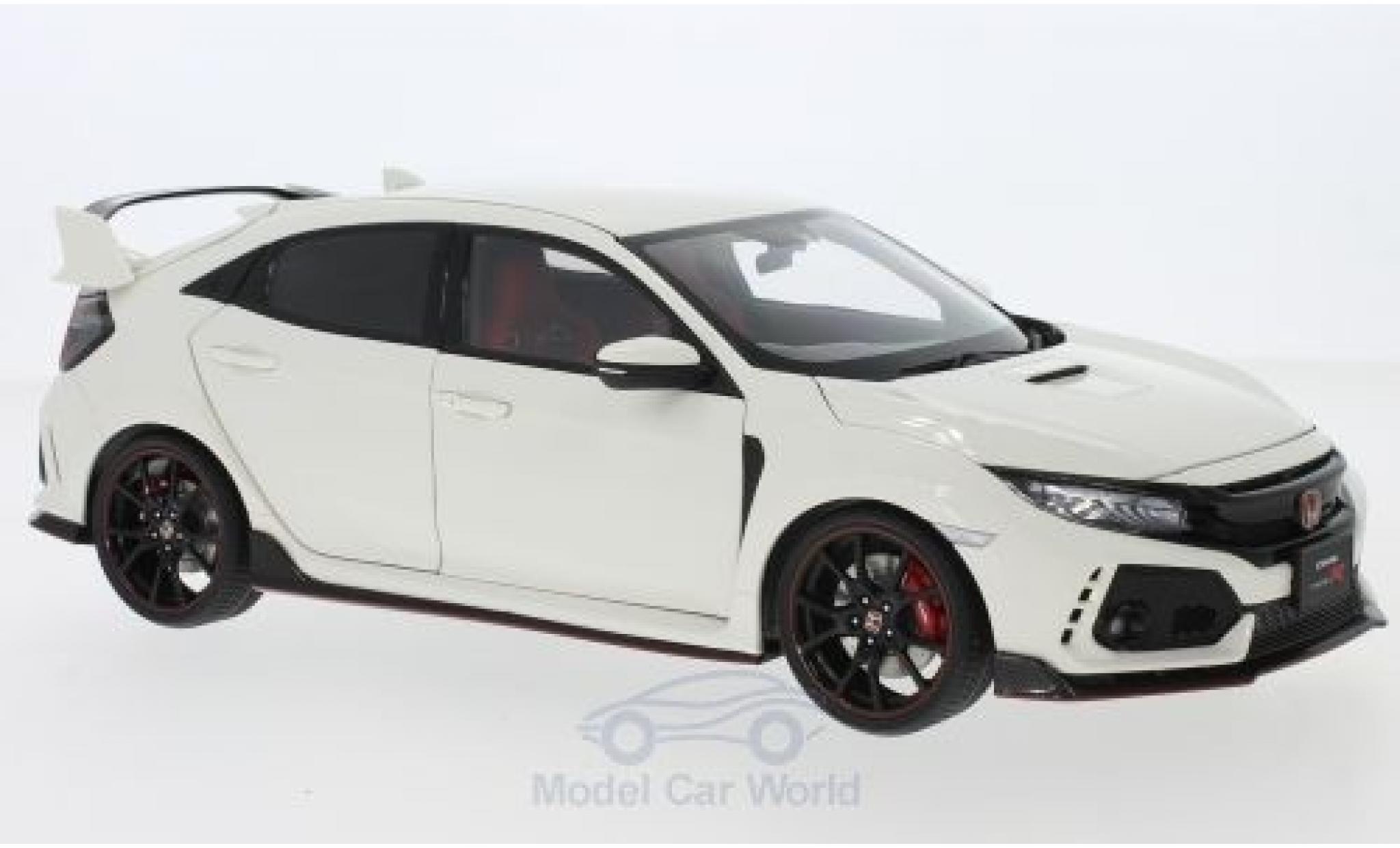Honda Civic 1/18 AUTOart Type R (FK8) wit RHD 2017 modelauto