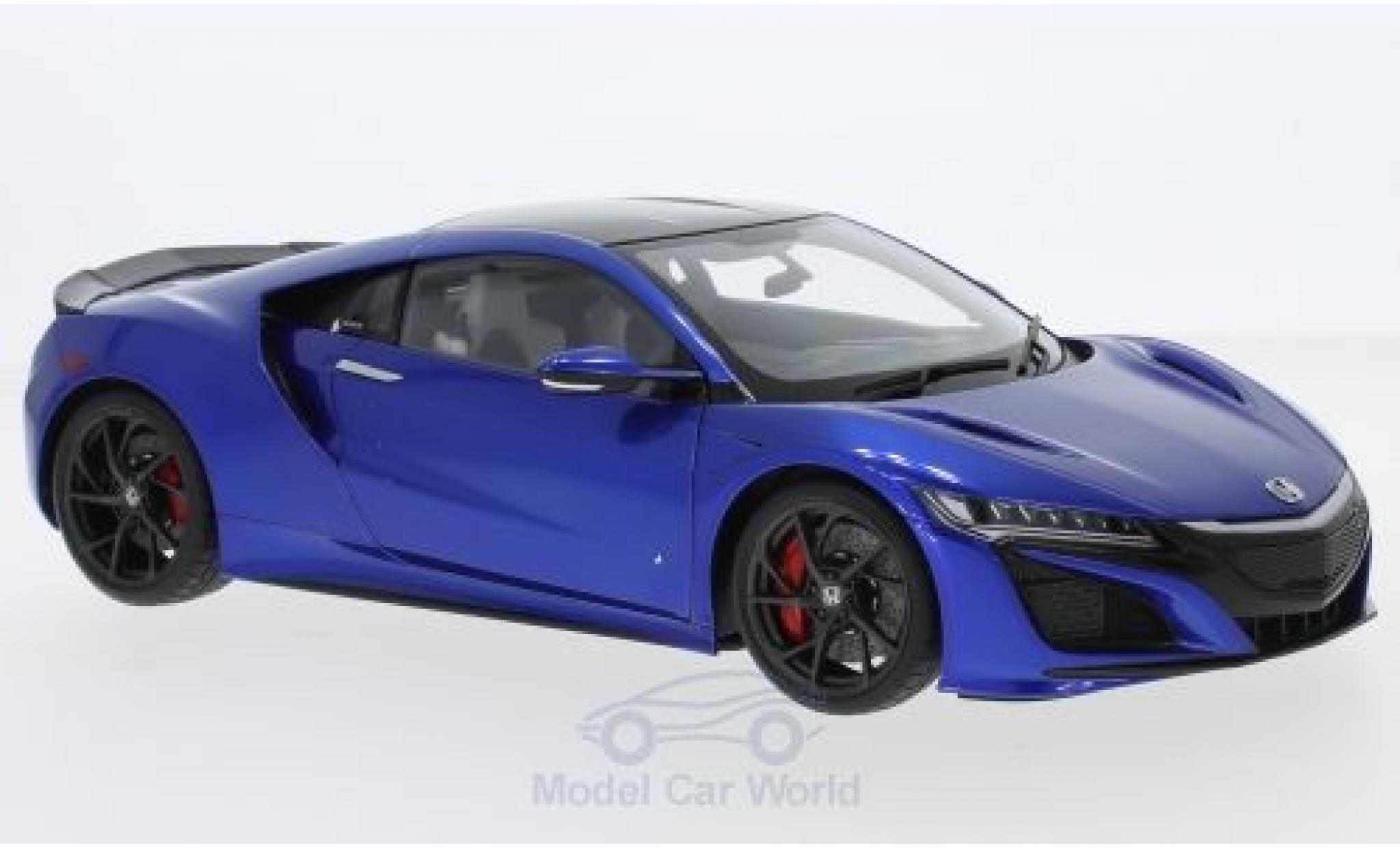 Honda NSX 1/18 AUTOart (NC1) metallic blauw RHD 2016 modelauto